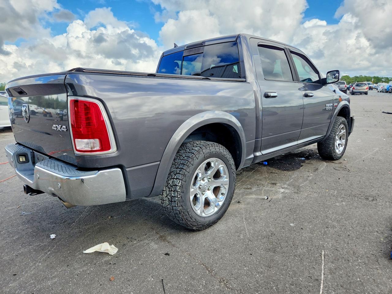 2015 Ram 1500 Laramie Gray vin: 1C6RR7NT7FS619336