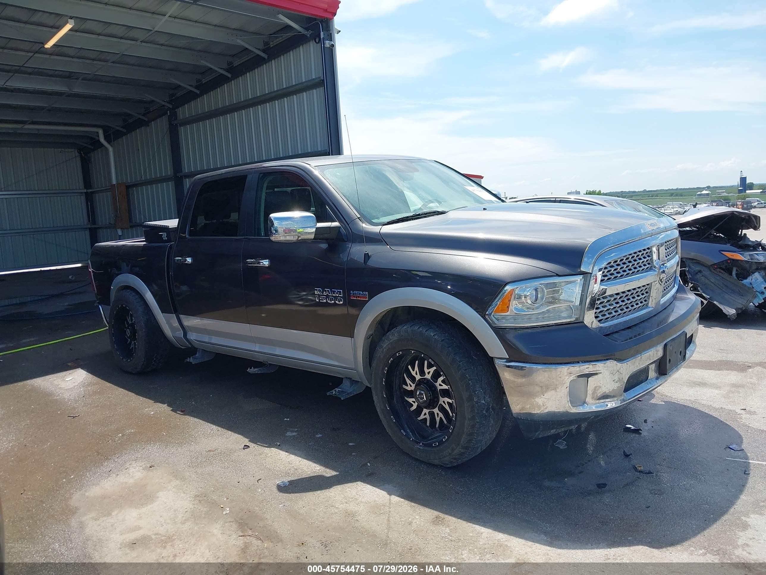 2014 Ram 1500 Laramie Gray vin: 1C6RR7NT8ES219686