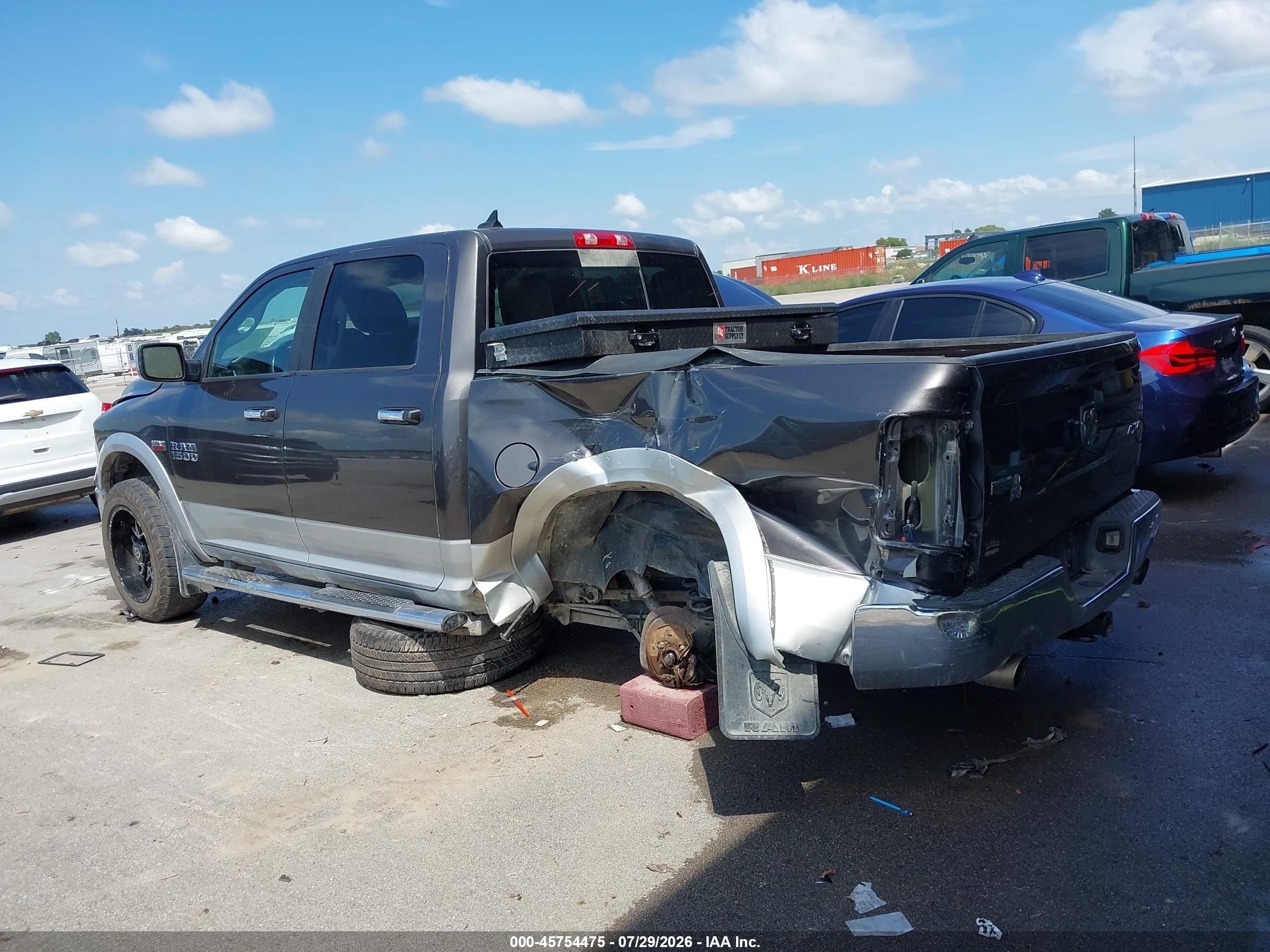 2014 Ram 1500 Laramie Gray vin: 1C6RR7NT8ES219686