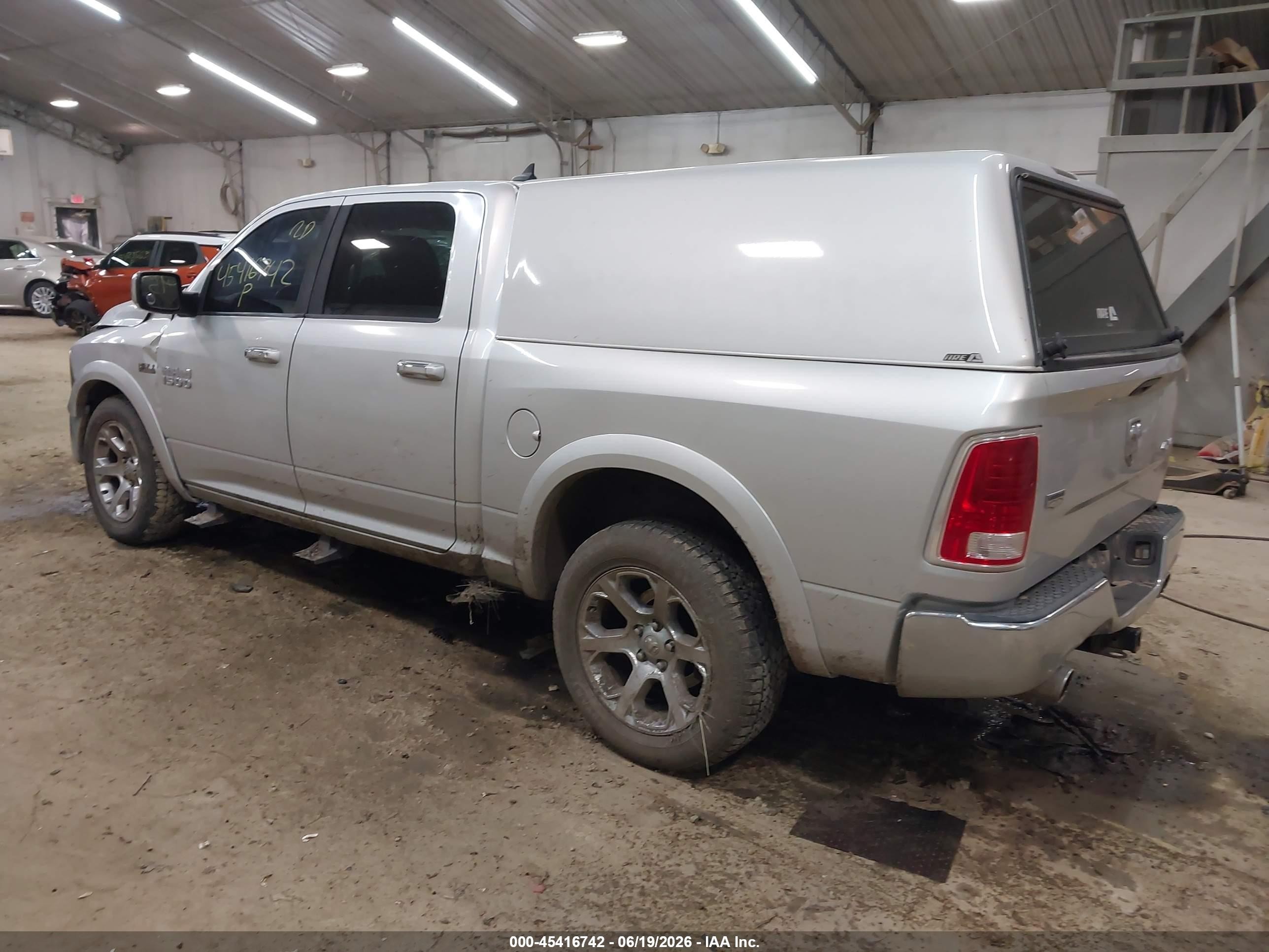 2014 Ram 1500 Laramie Silver vin: 1C6RR7NT8ES434338