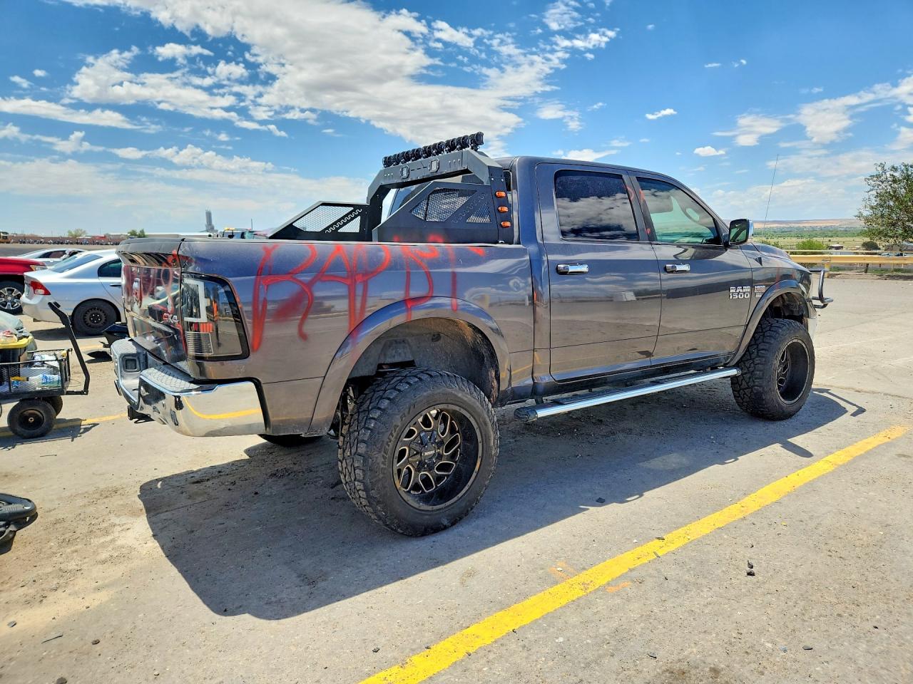 2015 Ram 1500 Laramie Gray vin: 1C6RR7NT8FS619717
