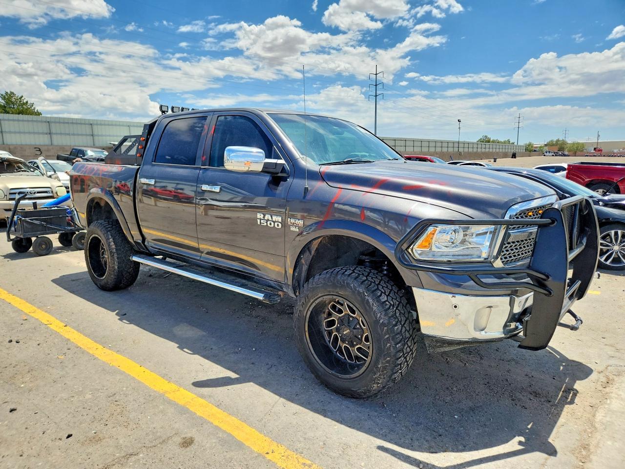 2015 Ram 1500 Laramie Gray vin: 1C6RR7NT8FS619717