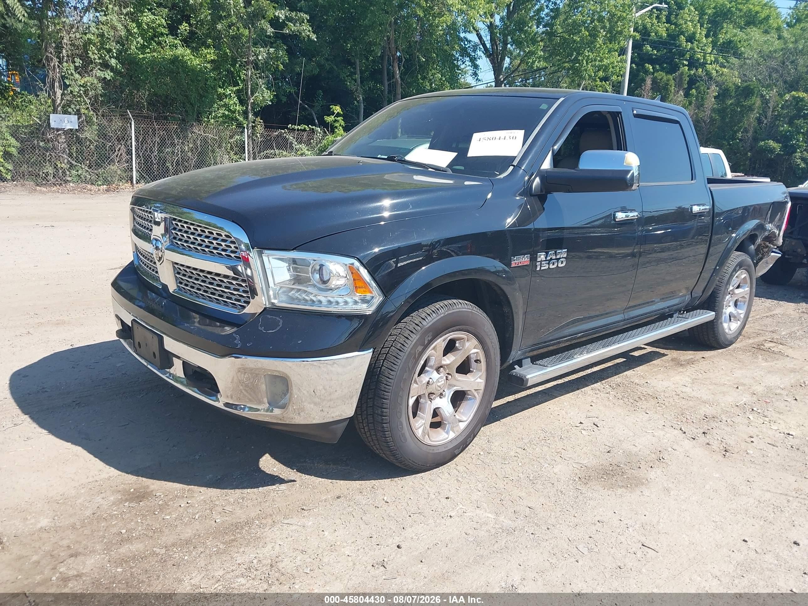 2013 Ram 1500 Laramie Черный vin: 1C6RR7NT9DS504024