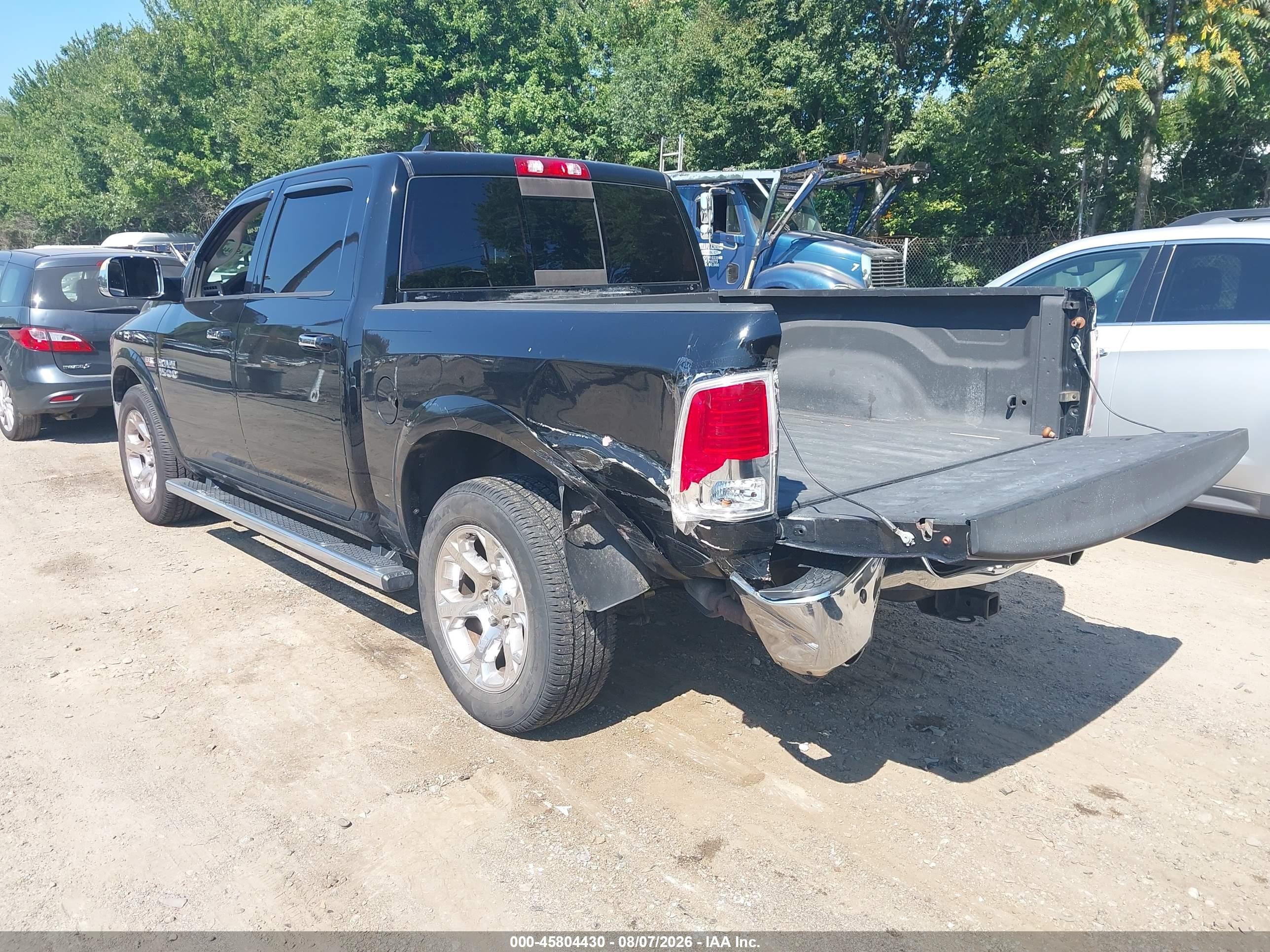 2013 Ram 1500 Laramie Черный vin: 1C6RR7NT9DS504024