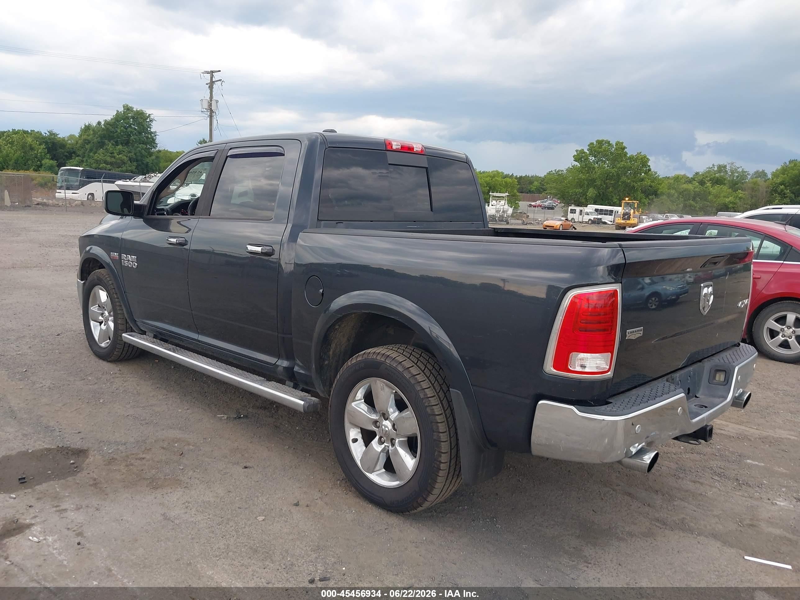 2014 Ram 1500 Laramie Gray vin: 1C6RR7NT9ES187203