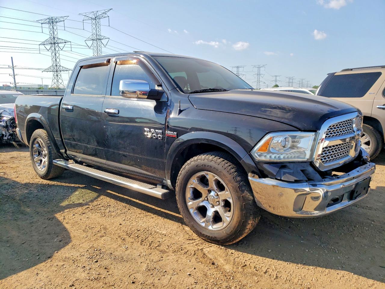 2014 Ram 1500 Laramie Black vin: 1C6RR7NT9ES321899