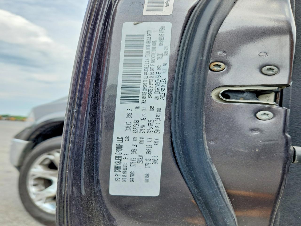 2014 Ram 1500 Laramie Черный vin: 1C6RR7NT9ES473486