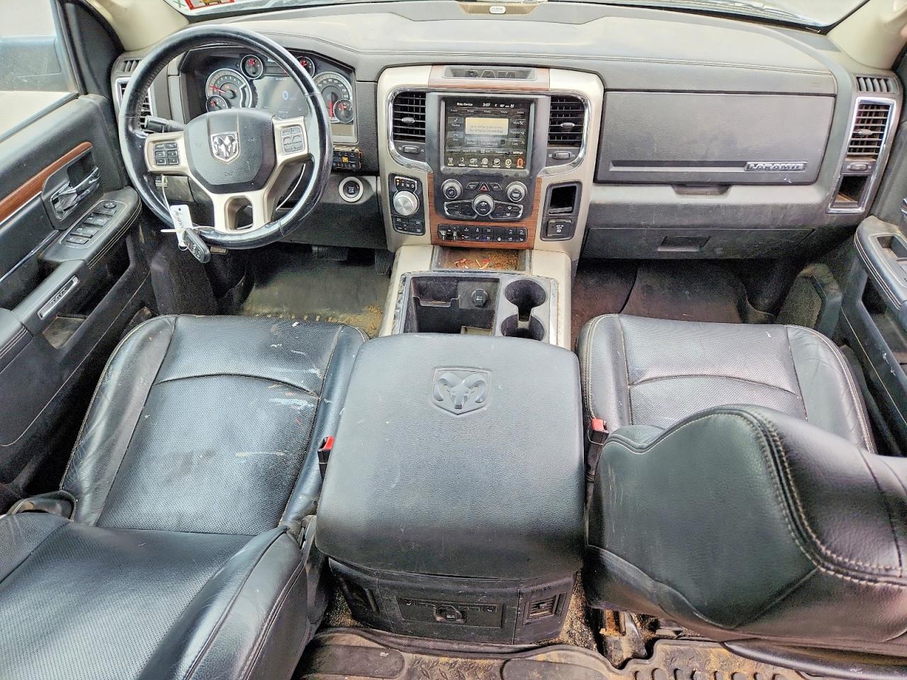 2014 Ram 1500 Laramie Черный vin: 1C6RR7NT9ES473486