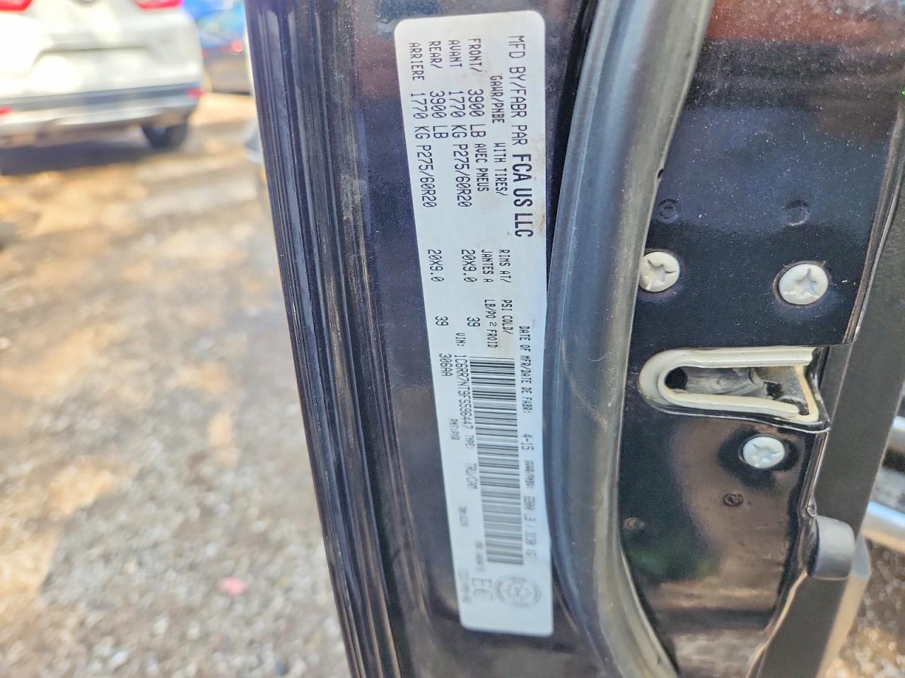 2015 Ram 1500 Laramie Black vin: 1C6RR7NT9FS596447
