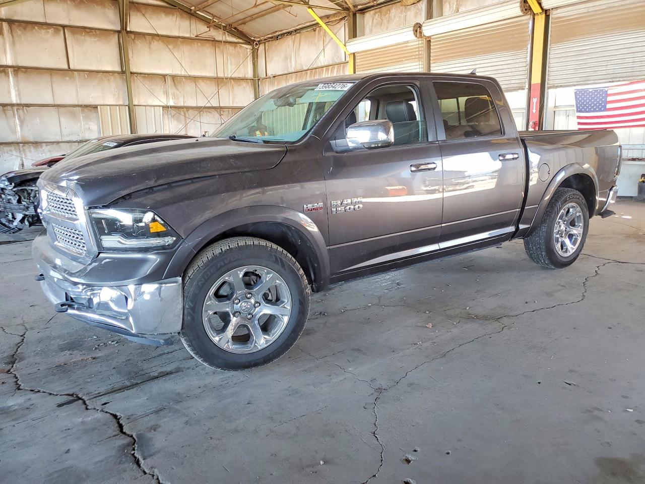 2015 Ram 1500 Laramie Gray vin: 1C6RR7NT9FS711807