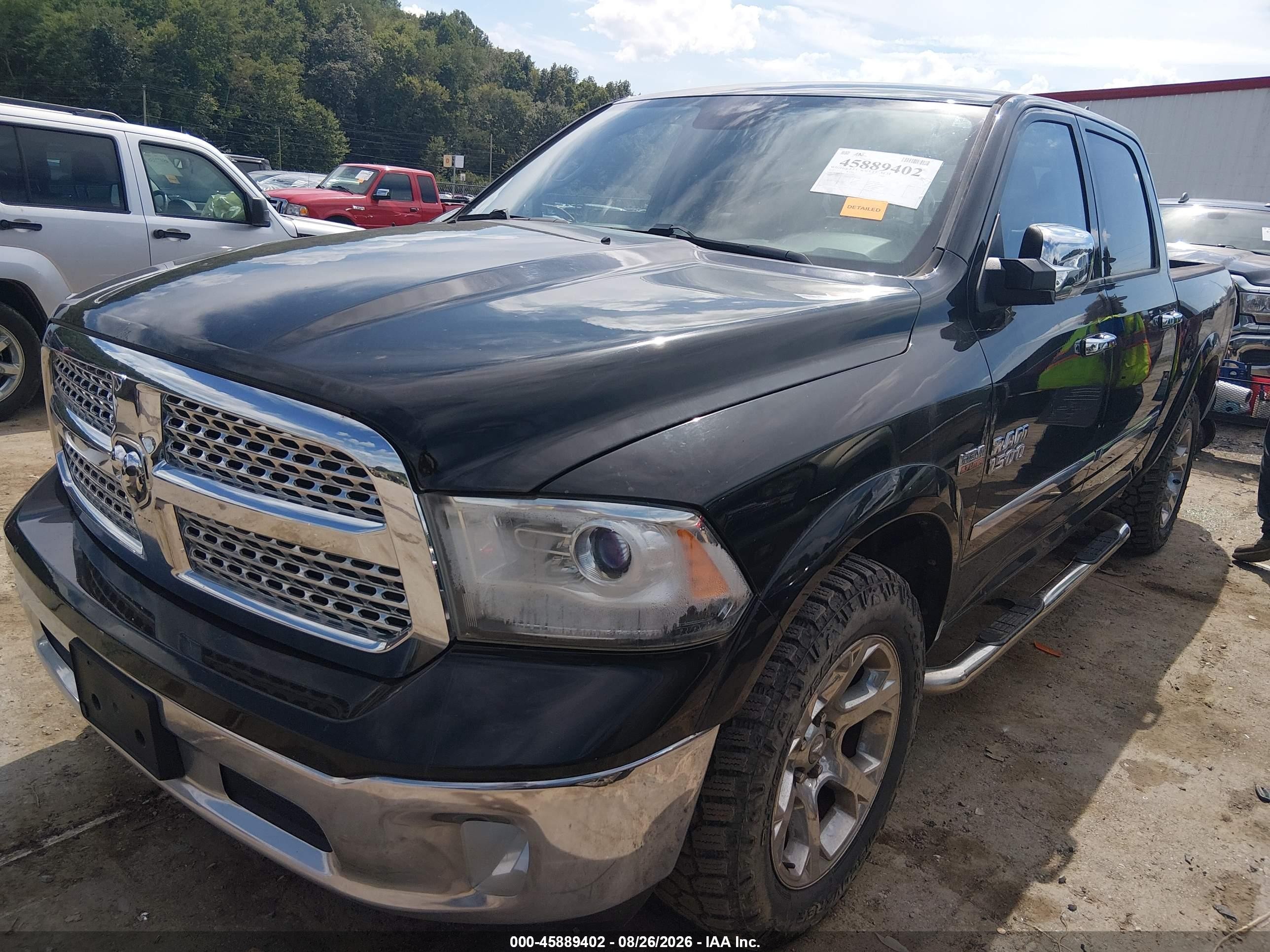 2013 Ram 1500 Laramie Black vin: 1C6RR7NTXDS721307