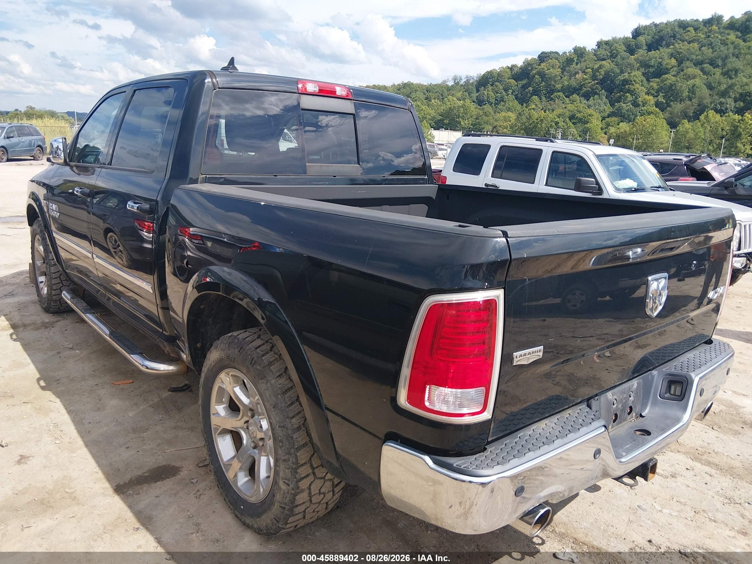 2013 Ram 1500 Laramie Black vin: 1C6RR7NTXDS721307