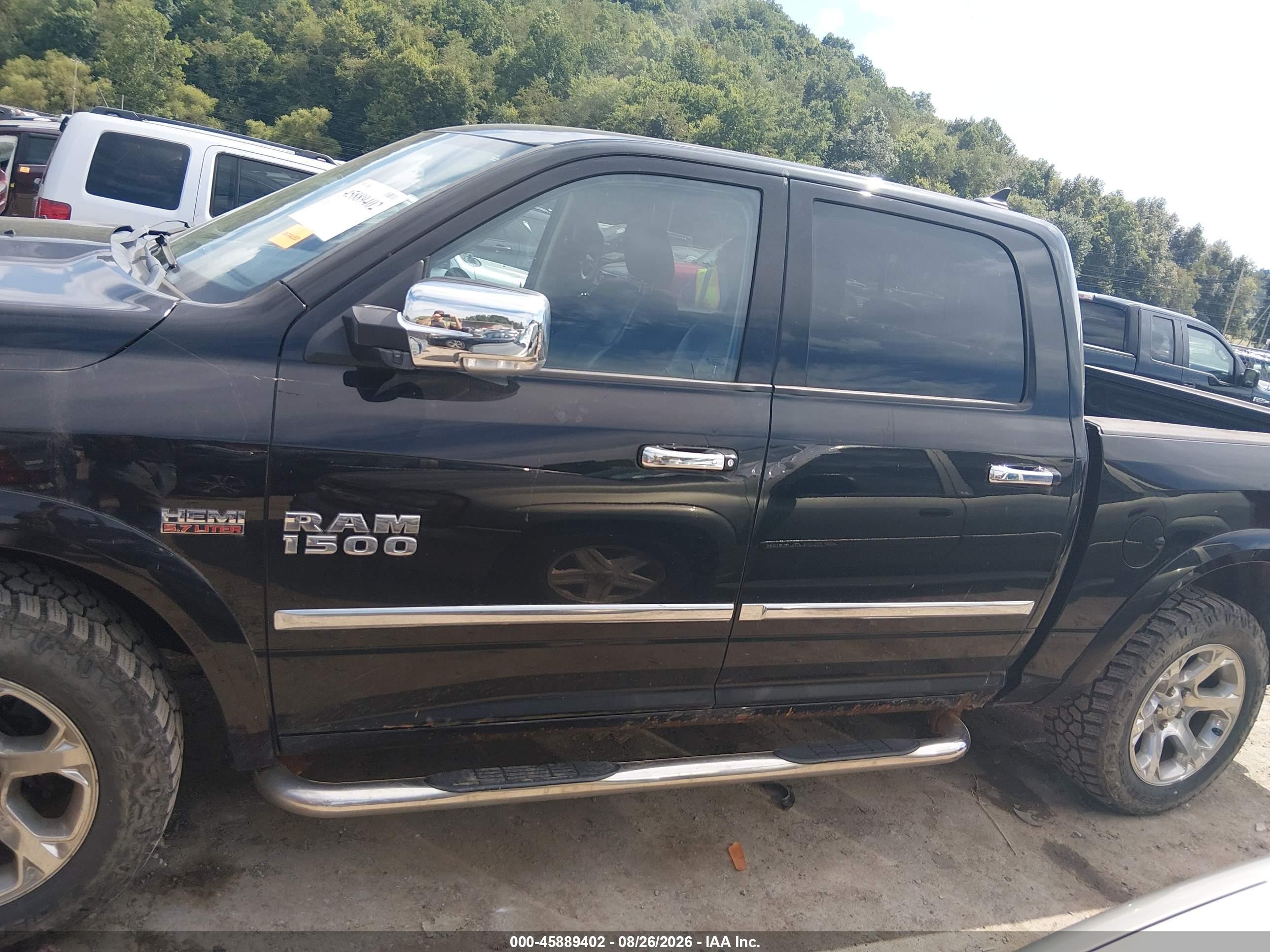 2013 Ram 1500 Laramie Black vin: 1C6RR7NTXDS721307
