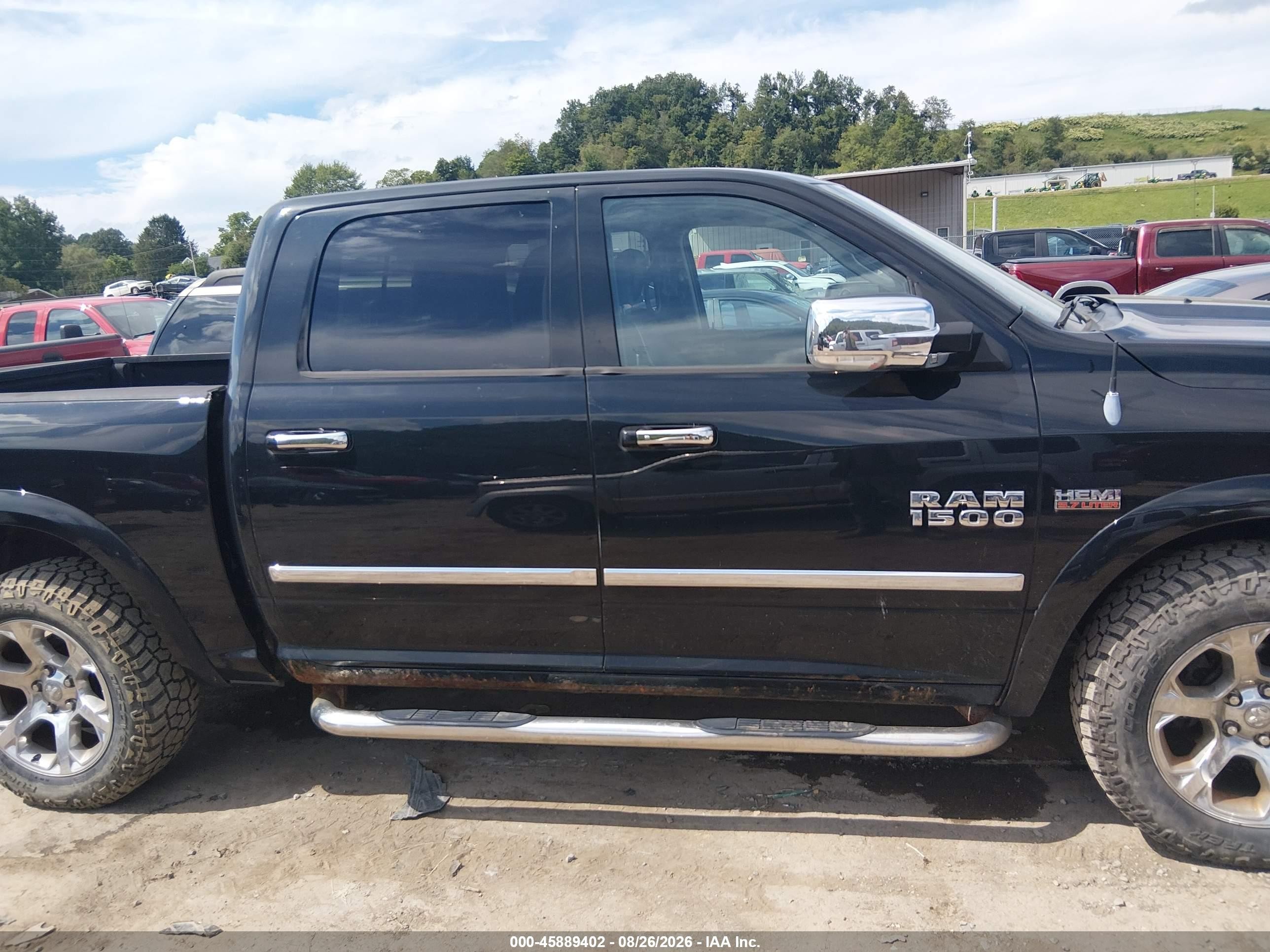 2013 Ram 1500 Laramie Black vin: 1C6RR7NTXDS721307