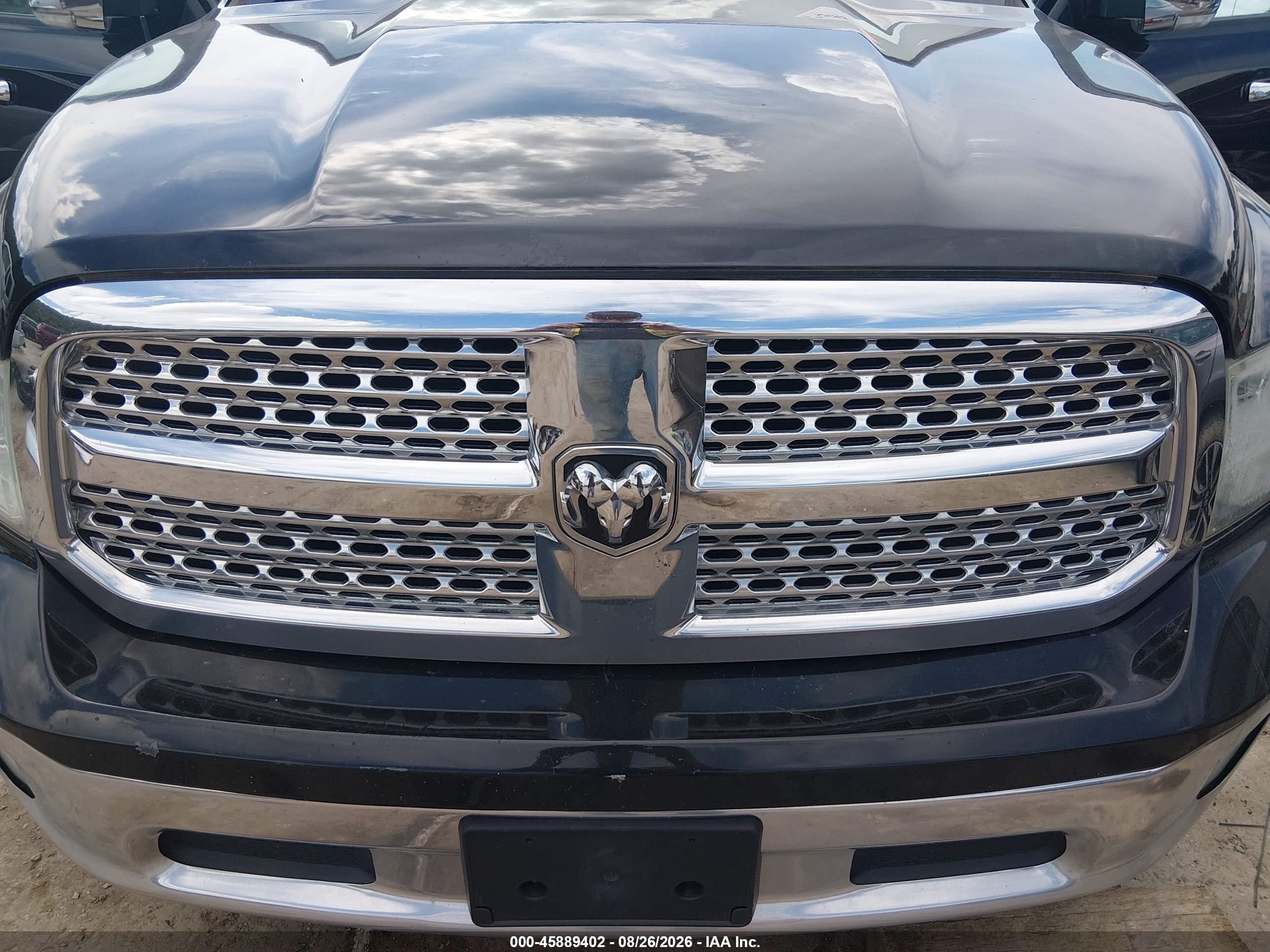2013 Ram 1500 Laramie Black vin: 1C6RR7NTXDS721307