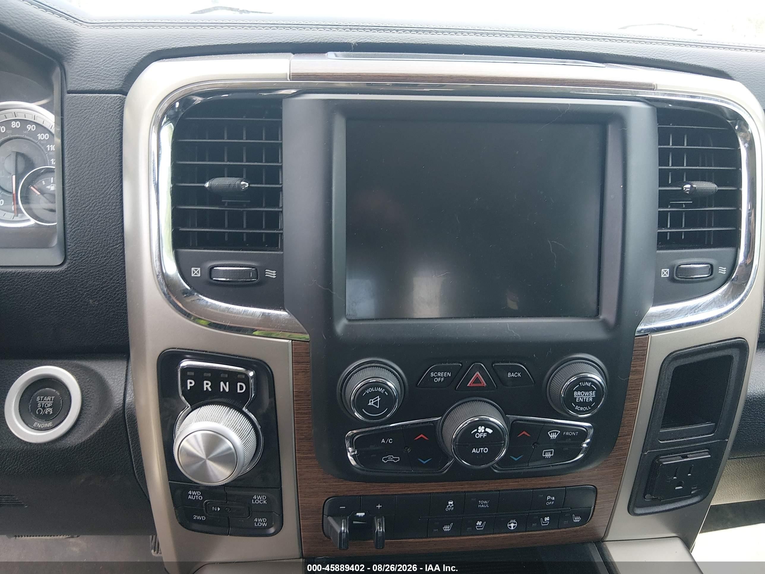 2013 Ram 1500 Laramie Black vin: 1C6RR7NTXDS721307