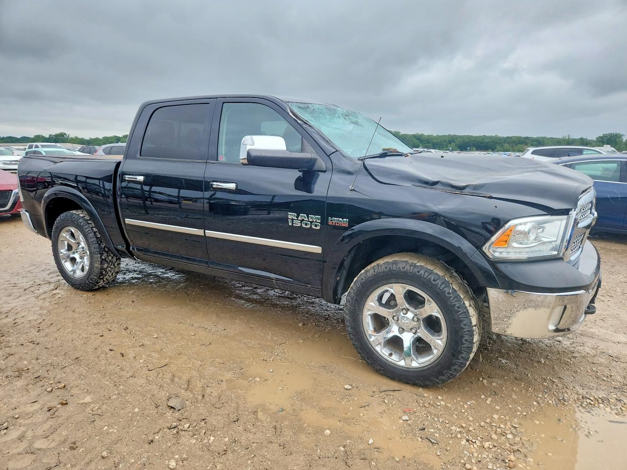 2014 Ram 1500 Laramie Black vin: 1C6RR7NTXES174279