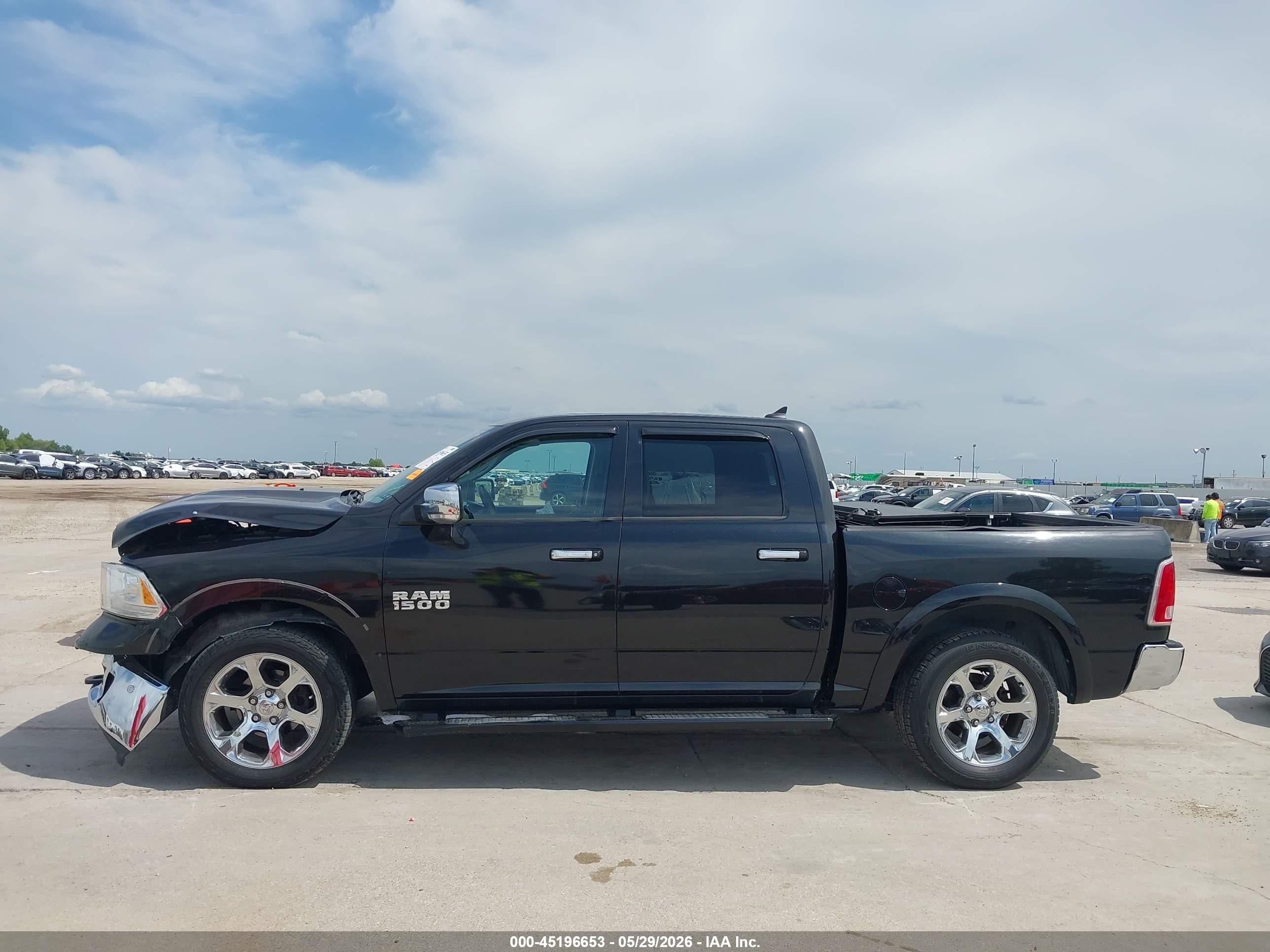 2015 Ram 1500 Laramie Black vin: 1C6RR7NTXFS748834