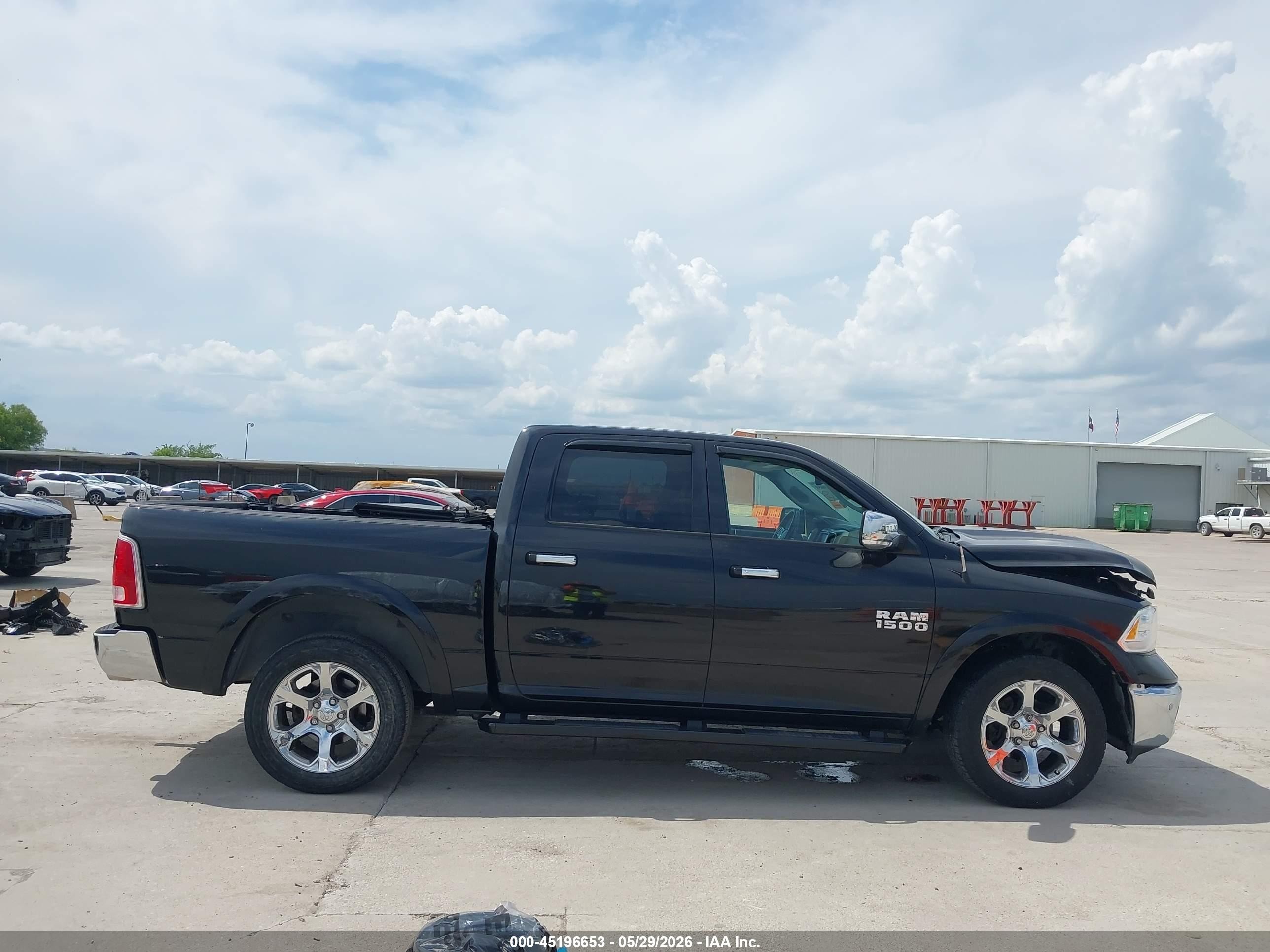 2015 Ram 1500 Laramie Black vin: 1C6RR7NTXFS748834