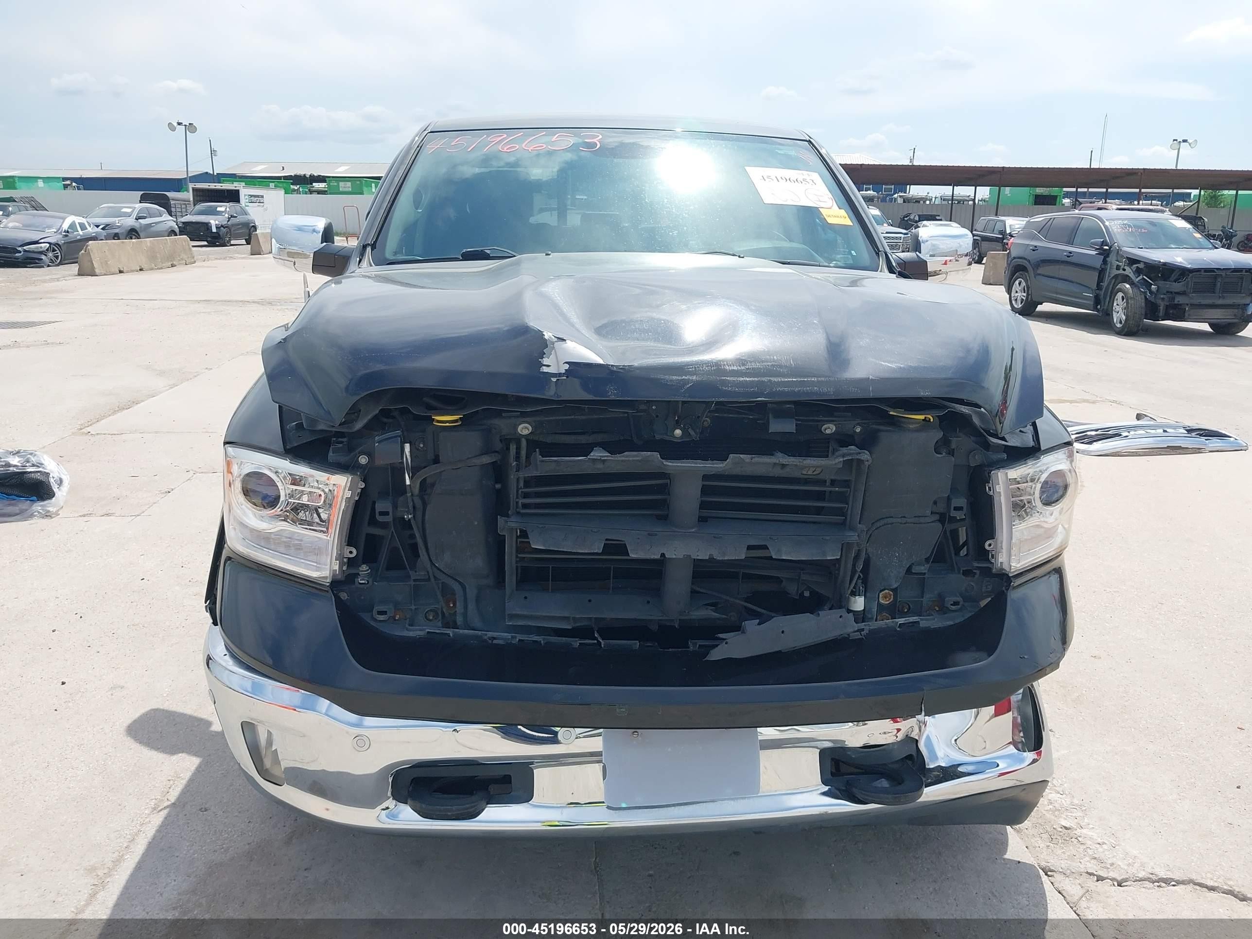 2015 Ram 1500 Laramie Black vin: 1C6RR7NTXFS748834