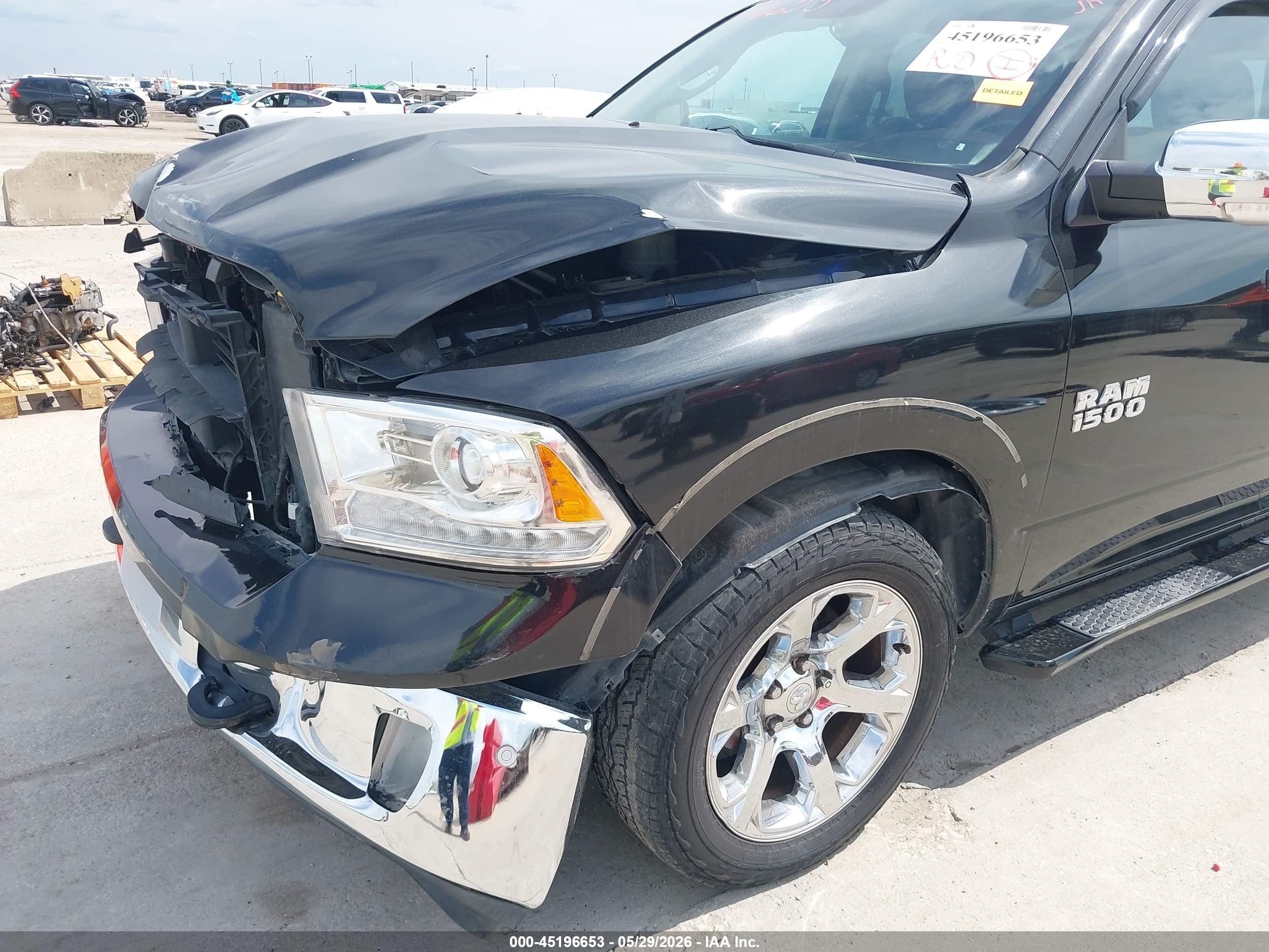 2015 Ram 1500 Laramie Black vin: 1C6RR7NTXFS748834