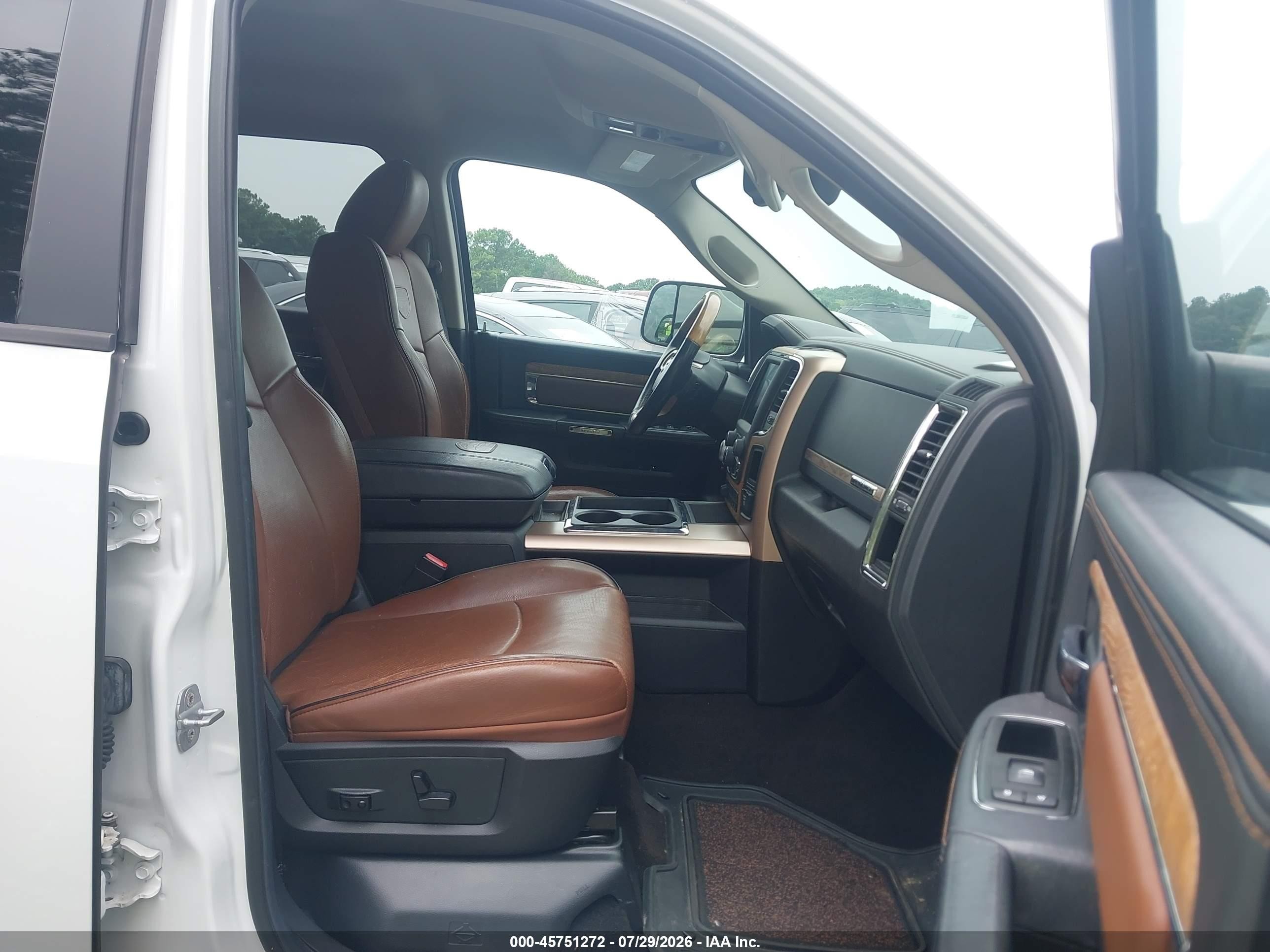2014 Ram 1500 Longhorn White vin: 1C6RR7PM1ES314015