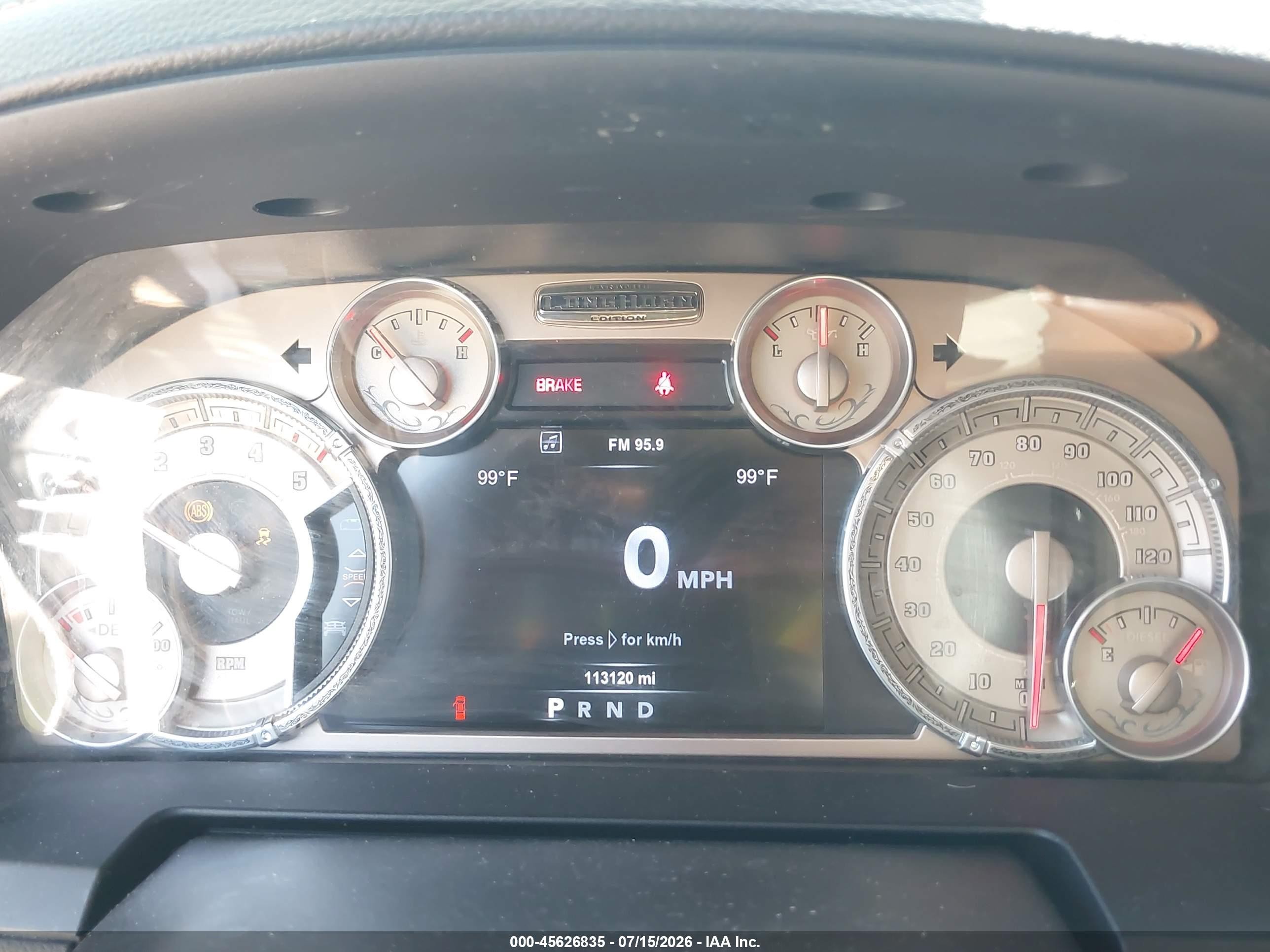 2015 Ram 1500 Laramie Longhorn White vin: 1C6RR7PM1FS656629