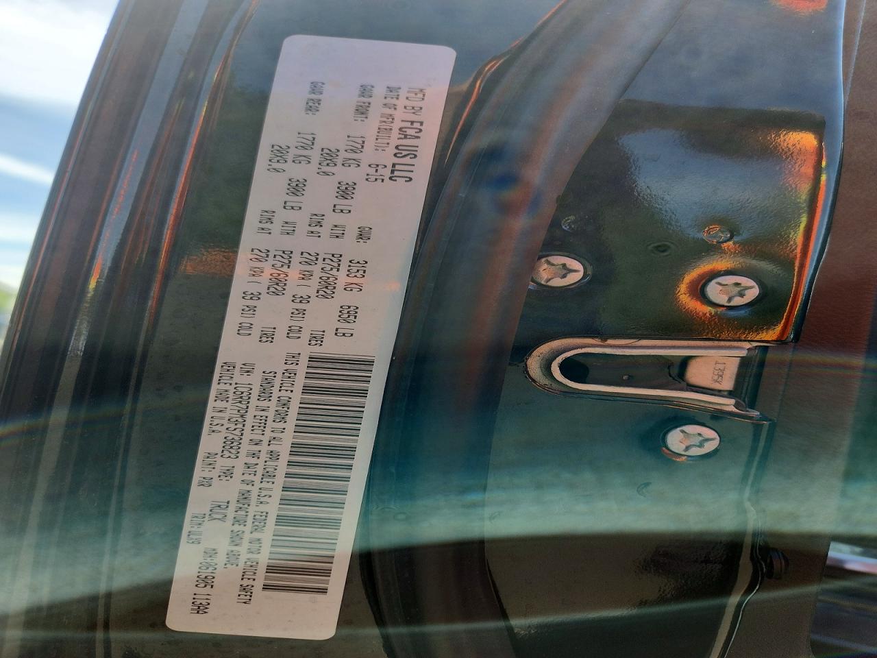 2015 Ram 1500 Longhorn Charcoal vin: 1C6RR7PM3FS736823