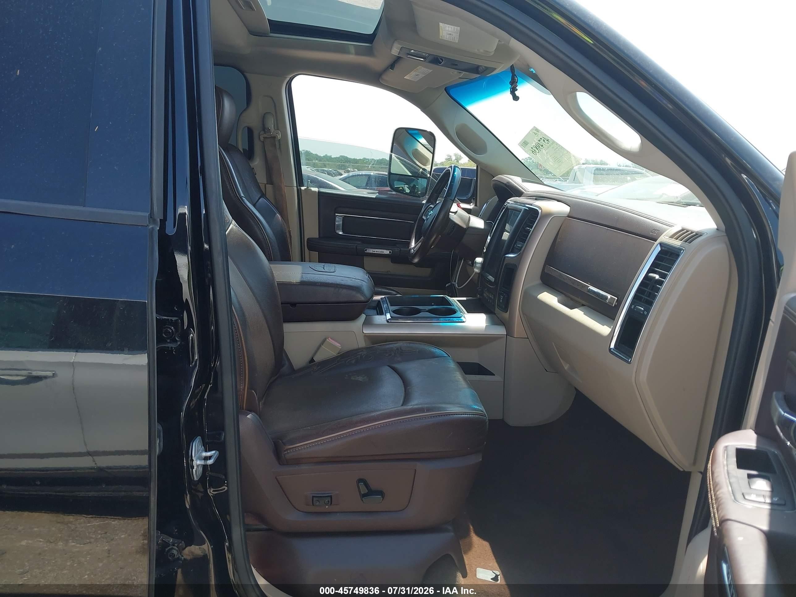 2014 Ram 1500 Longhorn Черный vin: 1C6RR7PM5ES402436