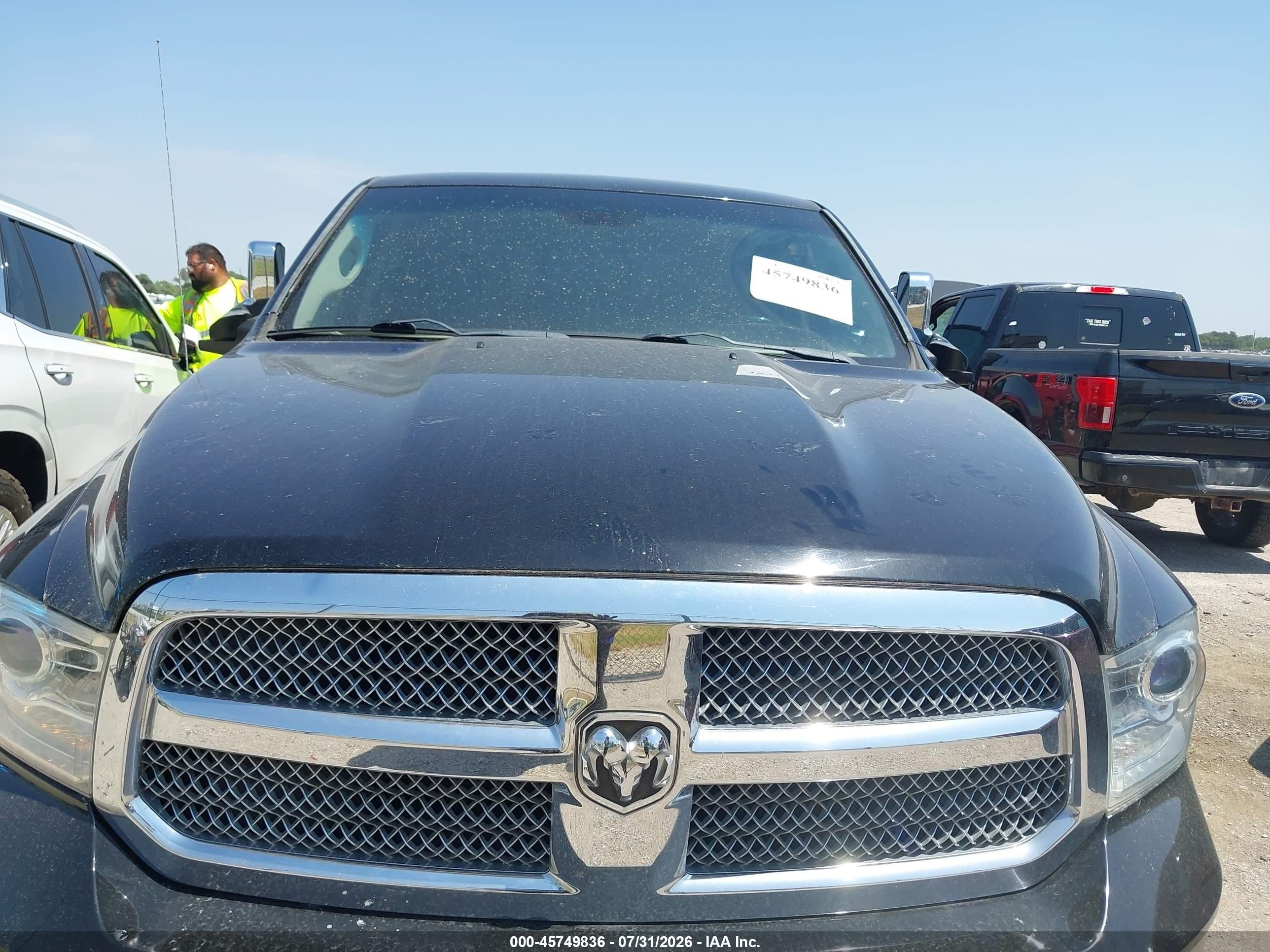 2014 Ram 1500 Longhorn Черный vin: 1C6RR7PM5ES402436