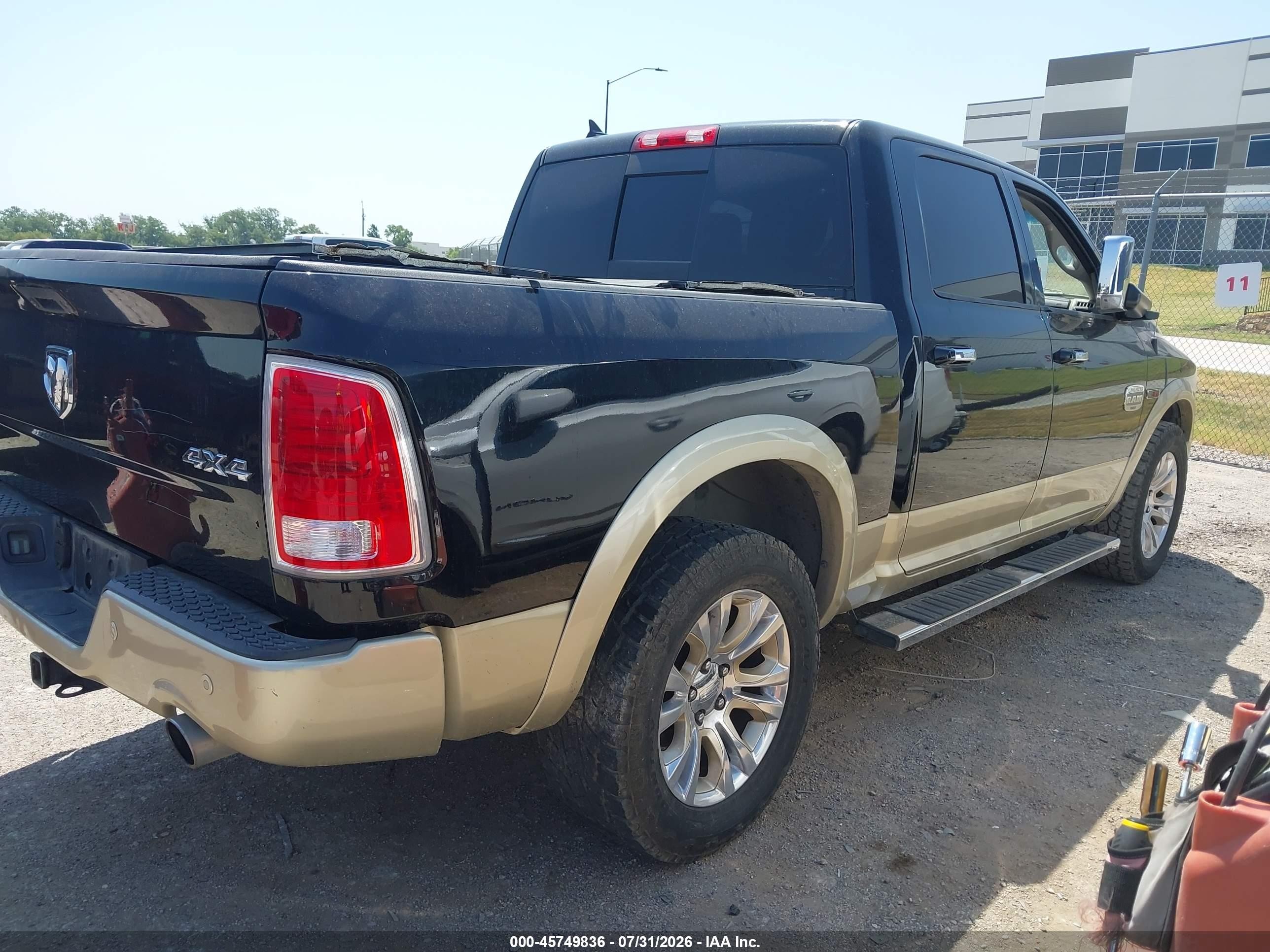 2014 Ram 1500 Longhorn Черный vin: 1C6RR7PM5ES402436