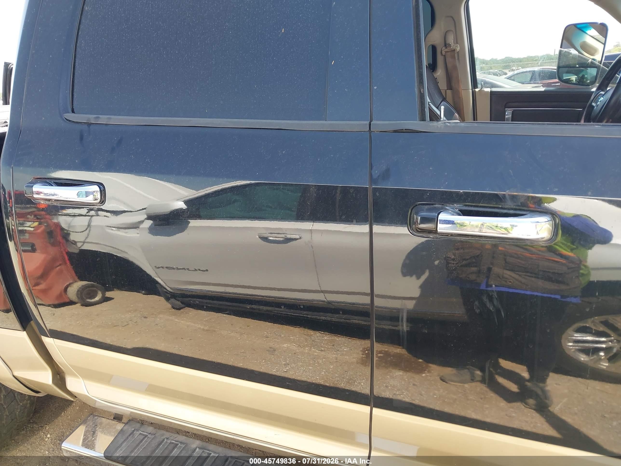 2014 Ram 1500 Longhorn Черный vin: 1C6RR7PM5ES402436