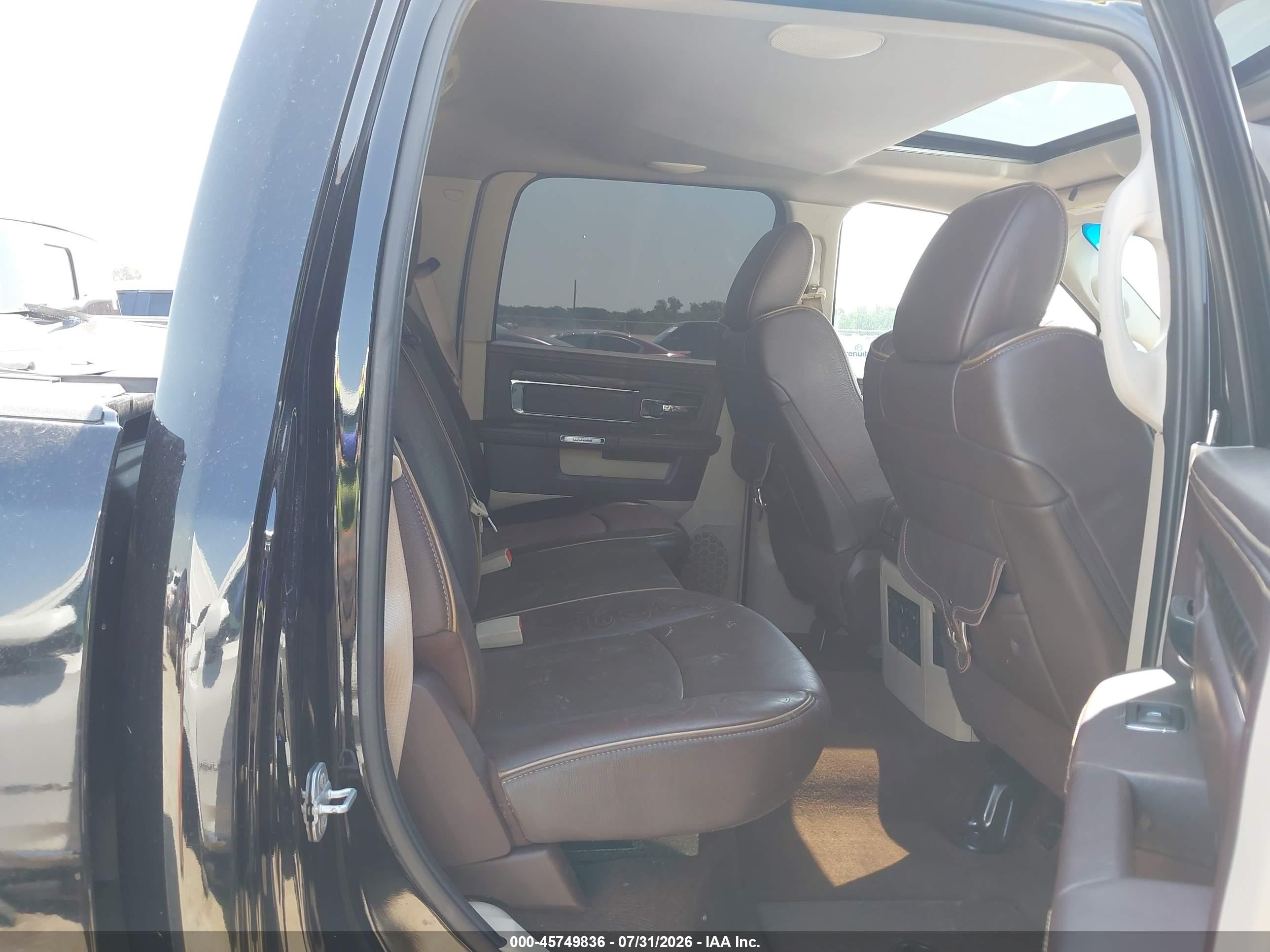 2014 Ram 1500 Longhorn Черный vin: 1C6RR7PM5ES402436