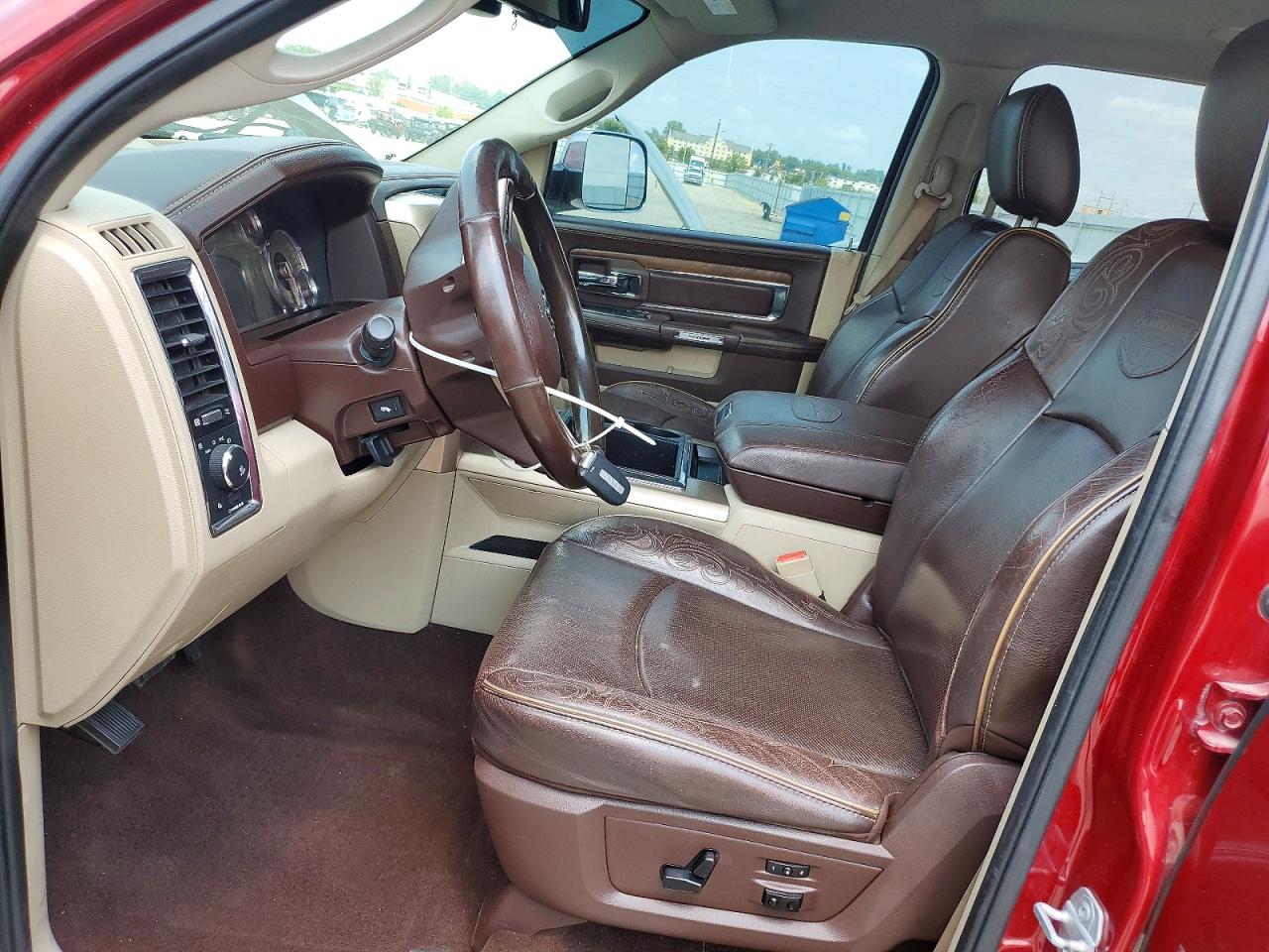 2015 Ram 1500 Longhorn Red vin: 1C6RR7PM5FS511979