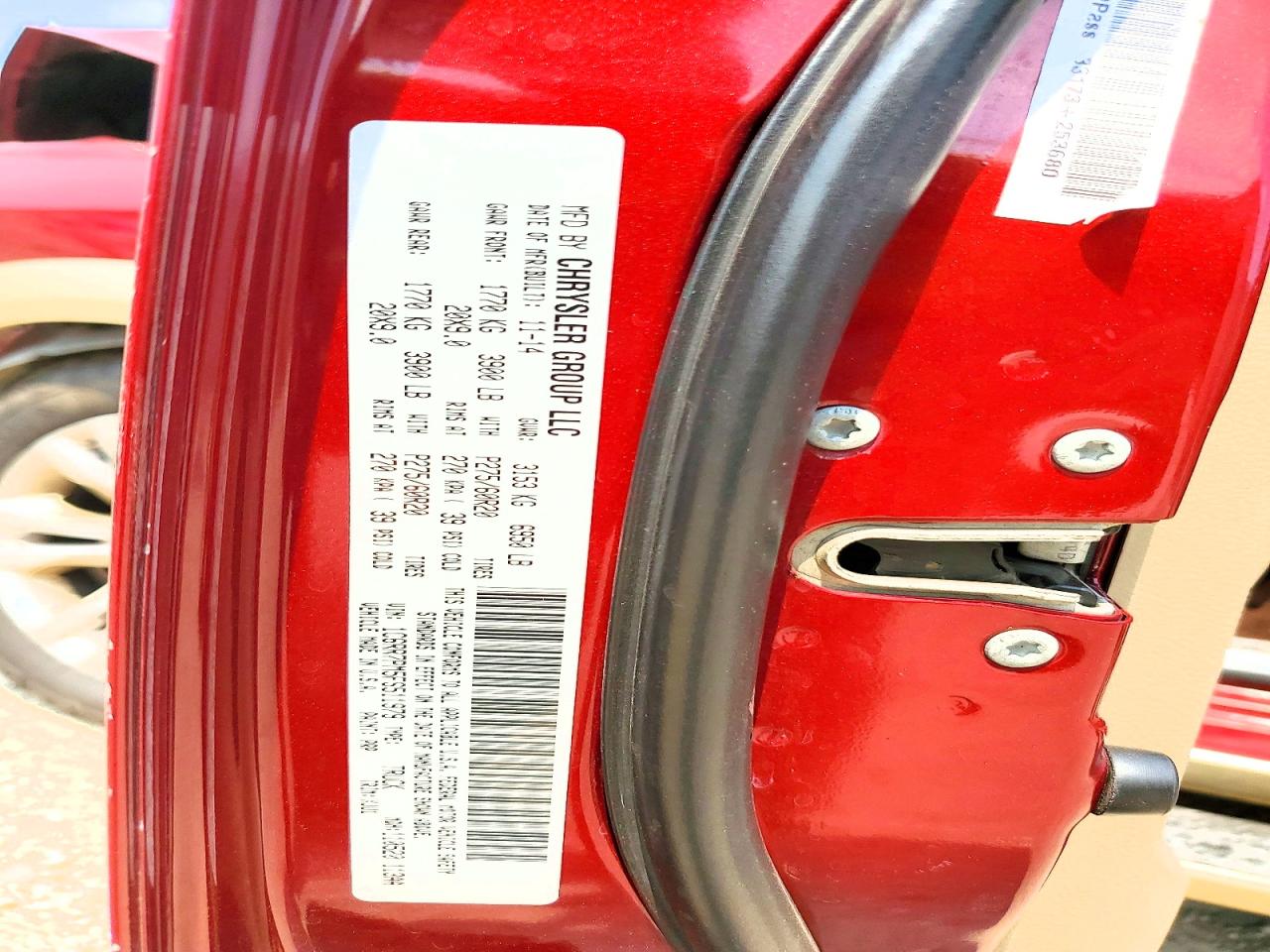 2015 Ram 1500 Longhorn Red vin: 1C6RR7PM5FS511979