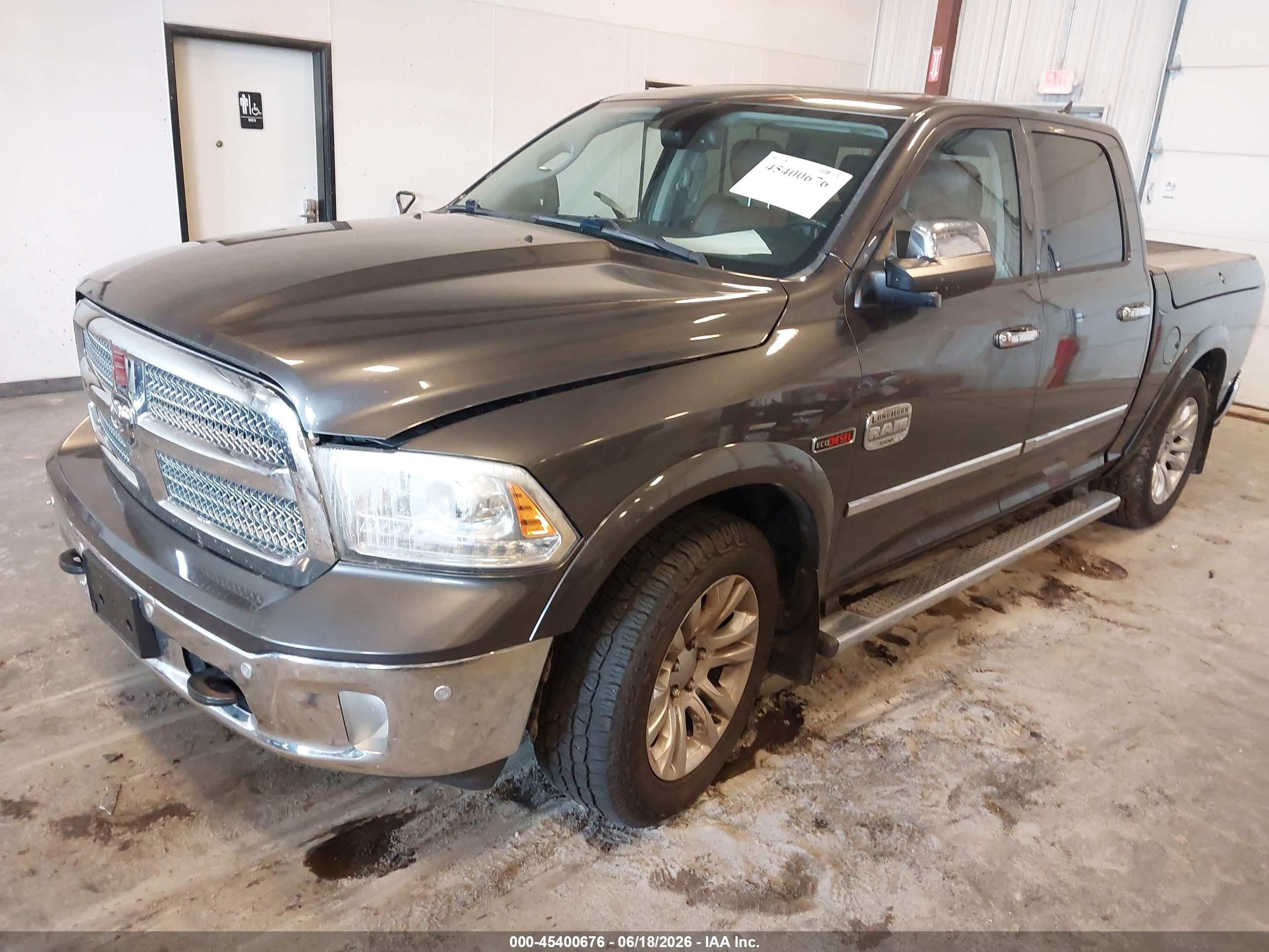 2014 Ram 1500 Longhorn Gray vin: 1C6RR7PM6ES344935