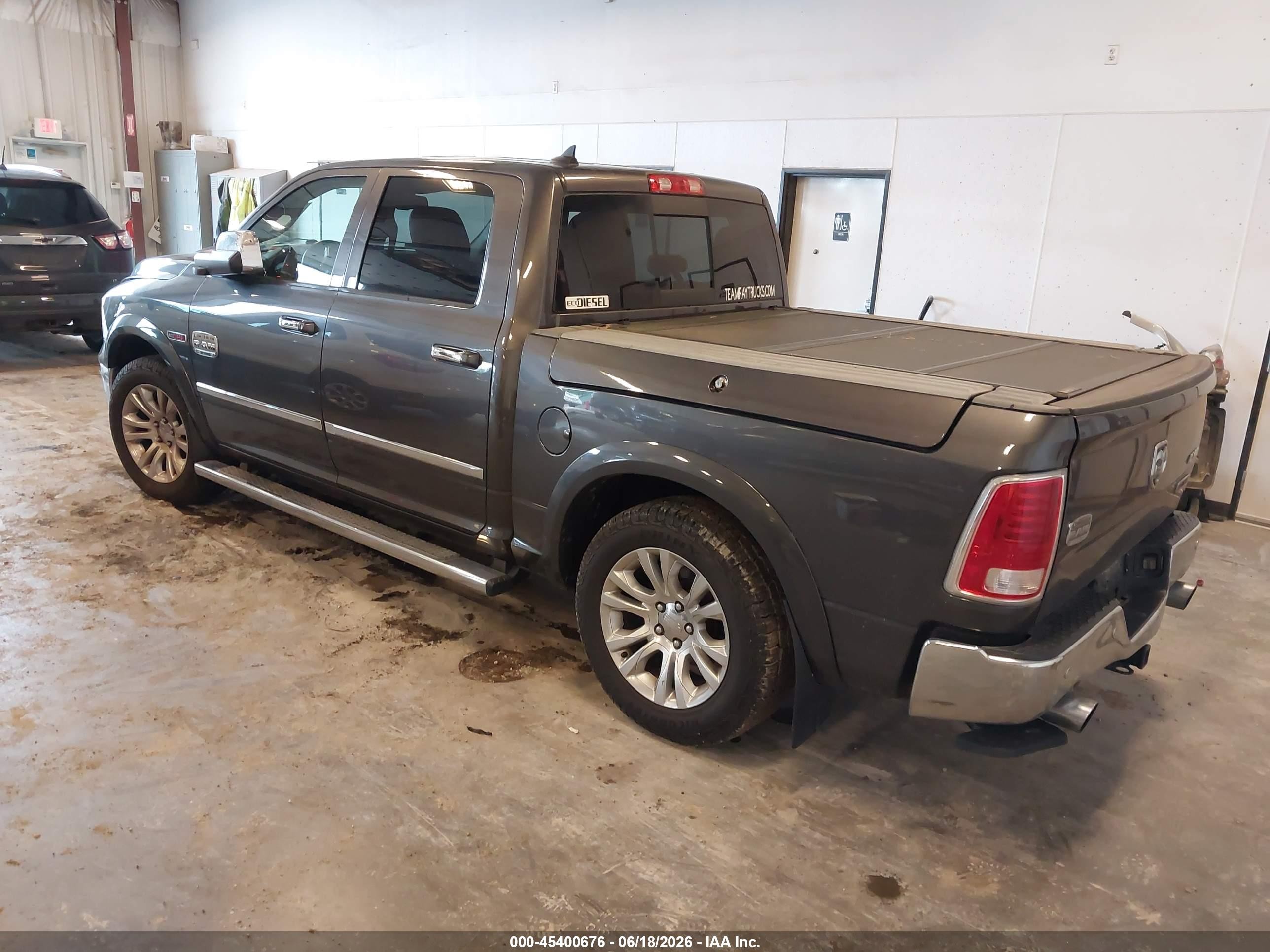 2014 Ram 1500 Longhorn Gray vin: 1C6RR7PM6ES344935
