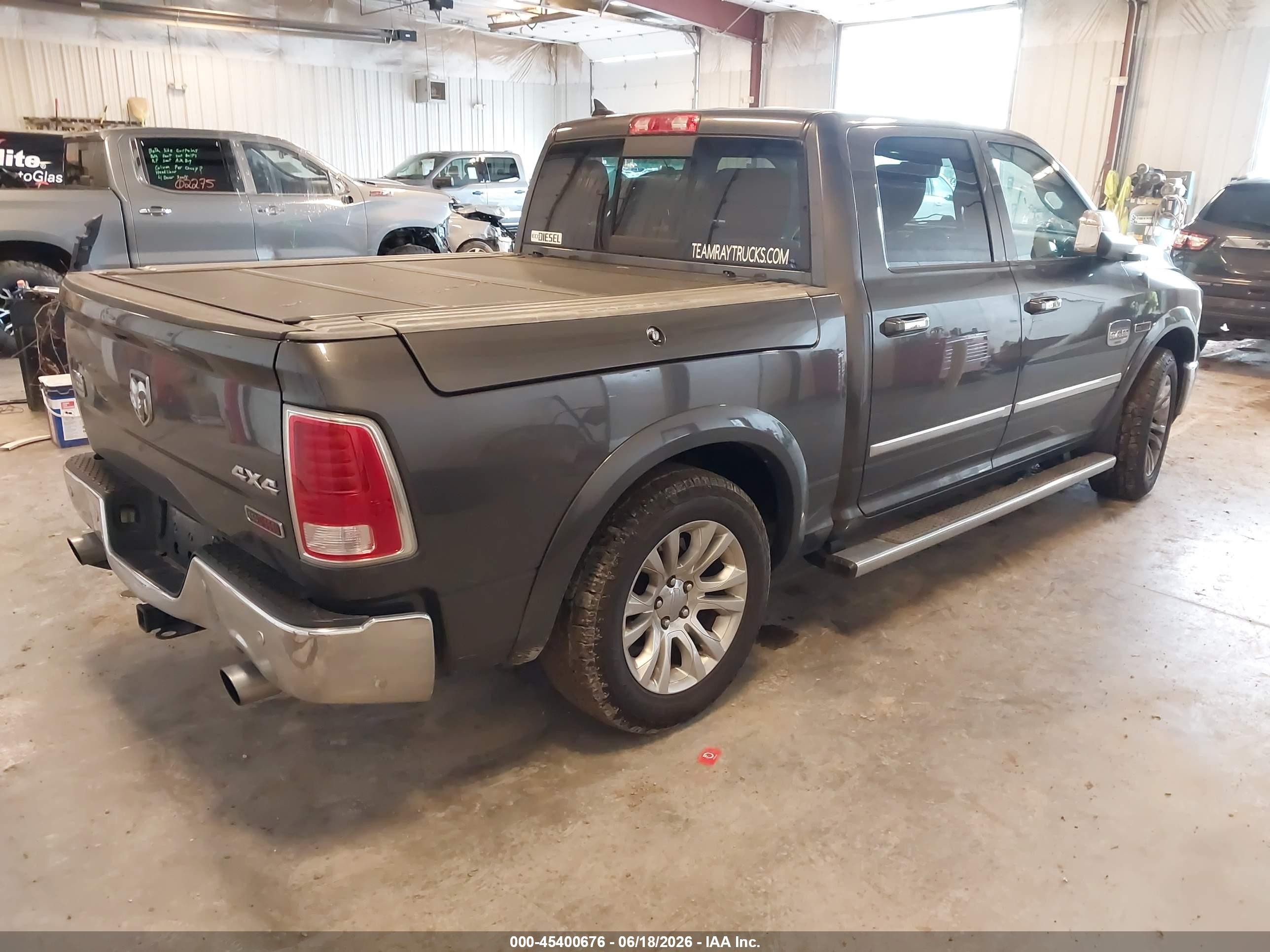 2014 Ram 1500 Longhorn Gray vin: 1C6RR7PM6ES344935