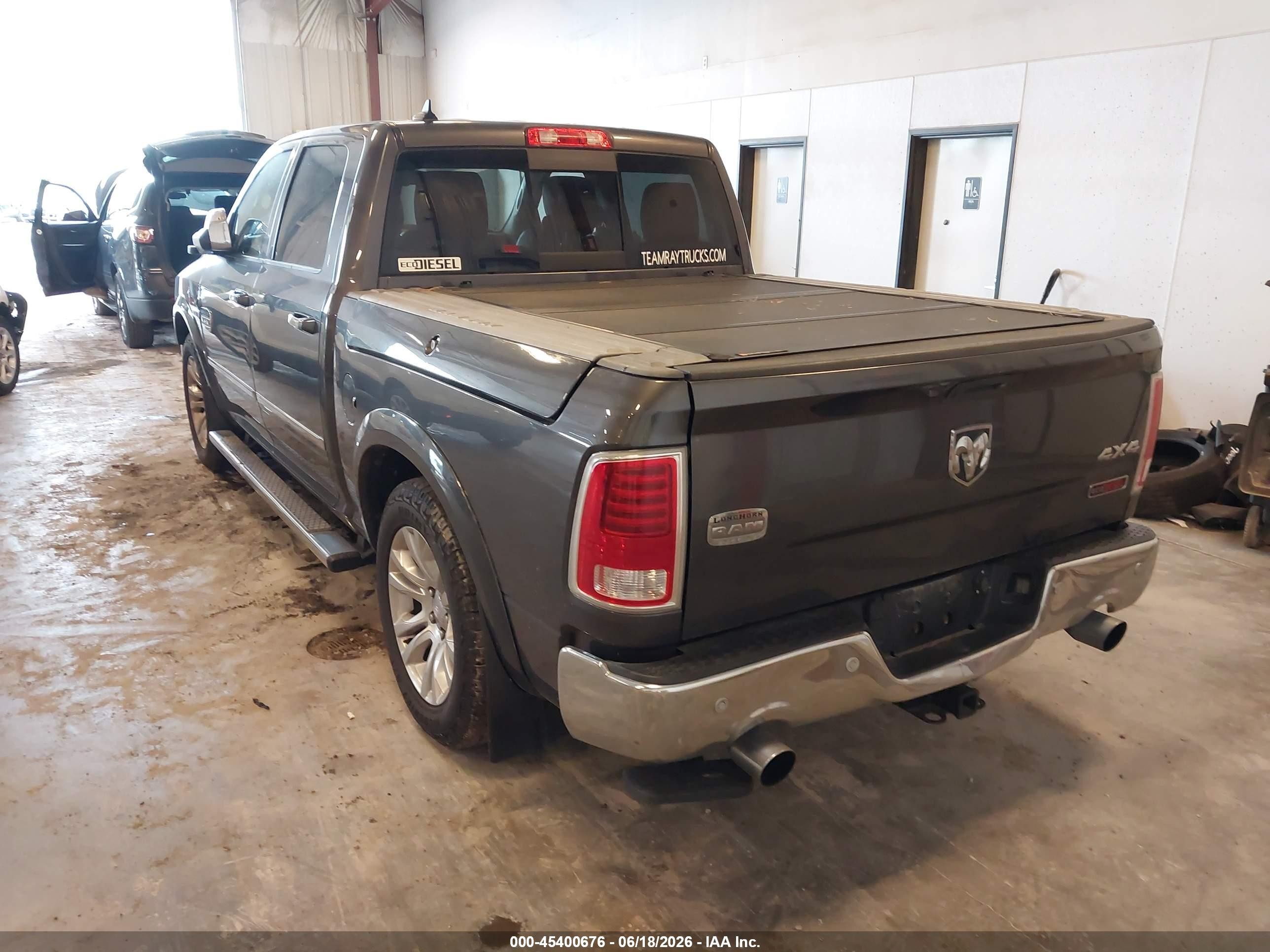 2014 Ram 1500 Longhorn Gray vin: 1C6RR7PM6ES344935