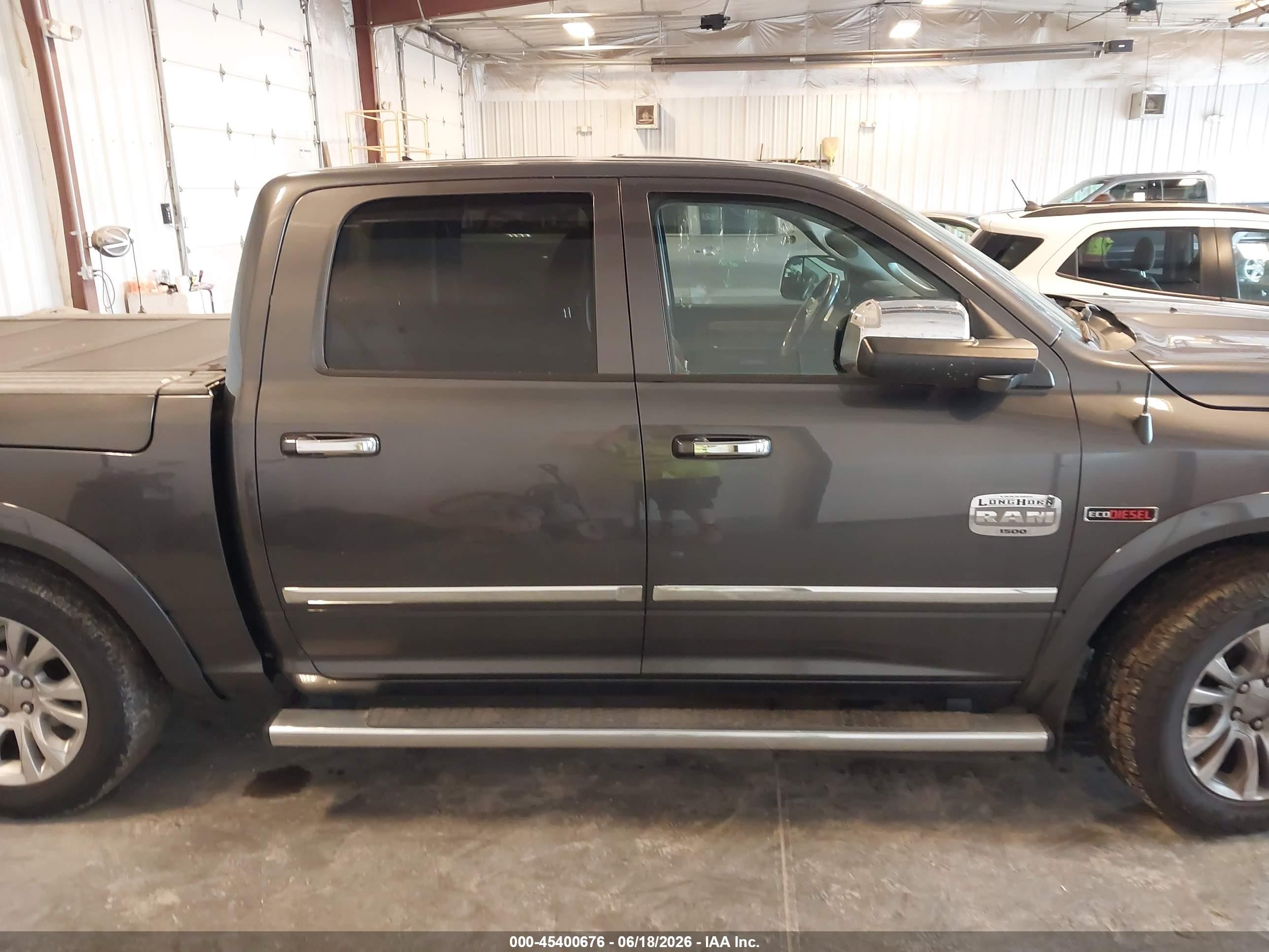 2014 Ram 1500 Longhorn Gray vin: 1C6RR7PM6ES344935