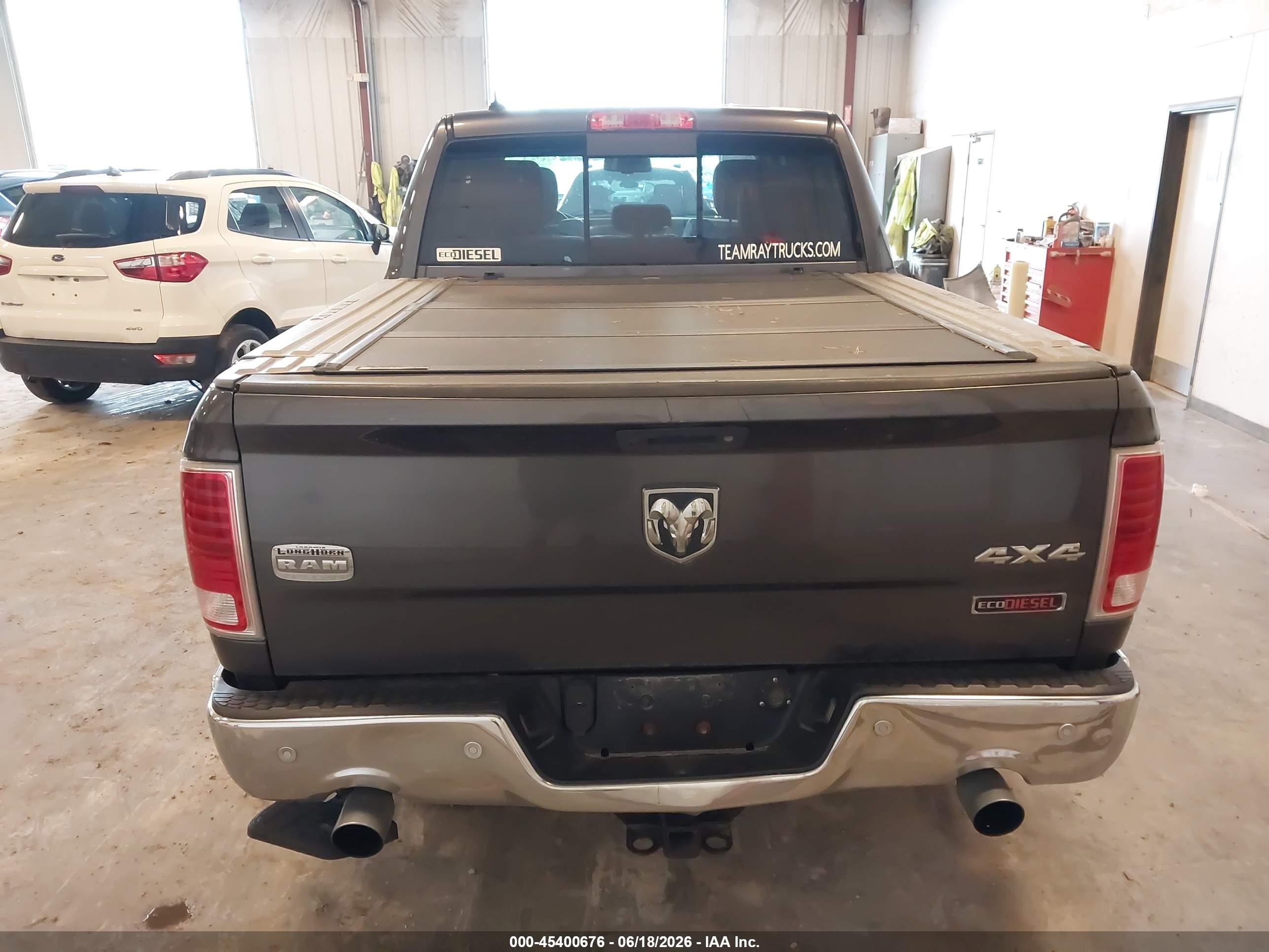 2014 Ram 1500 Longhorn Gray vin: 1C6RR7PM6ES344935