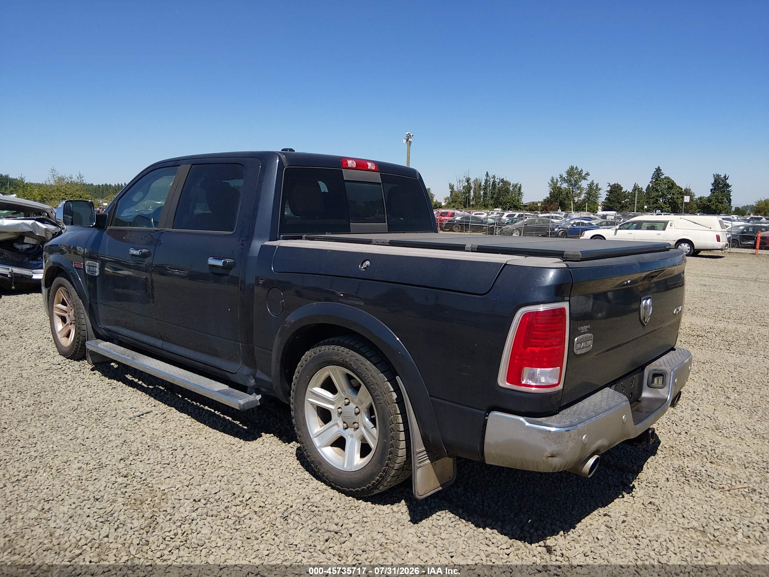 2015 Ram 1500 Longhorn Серый vin: 1C6RR7PM7FS515936