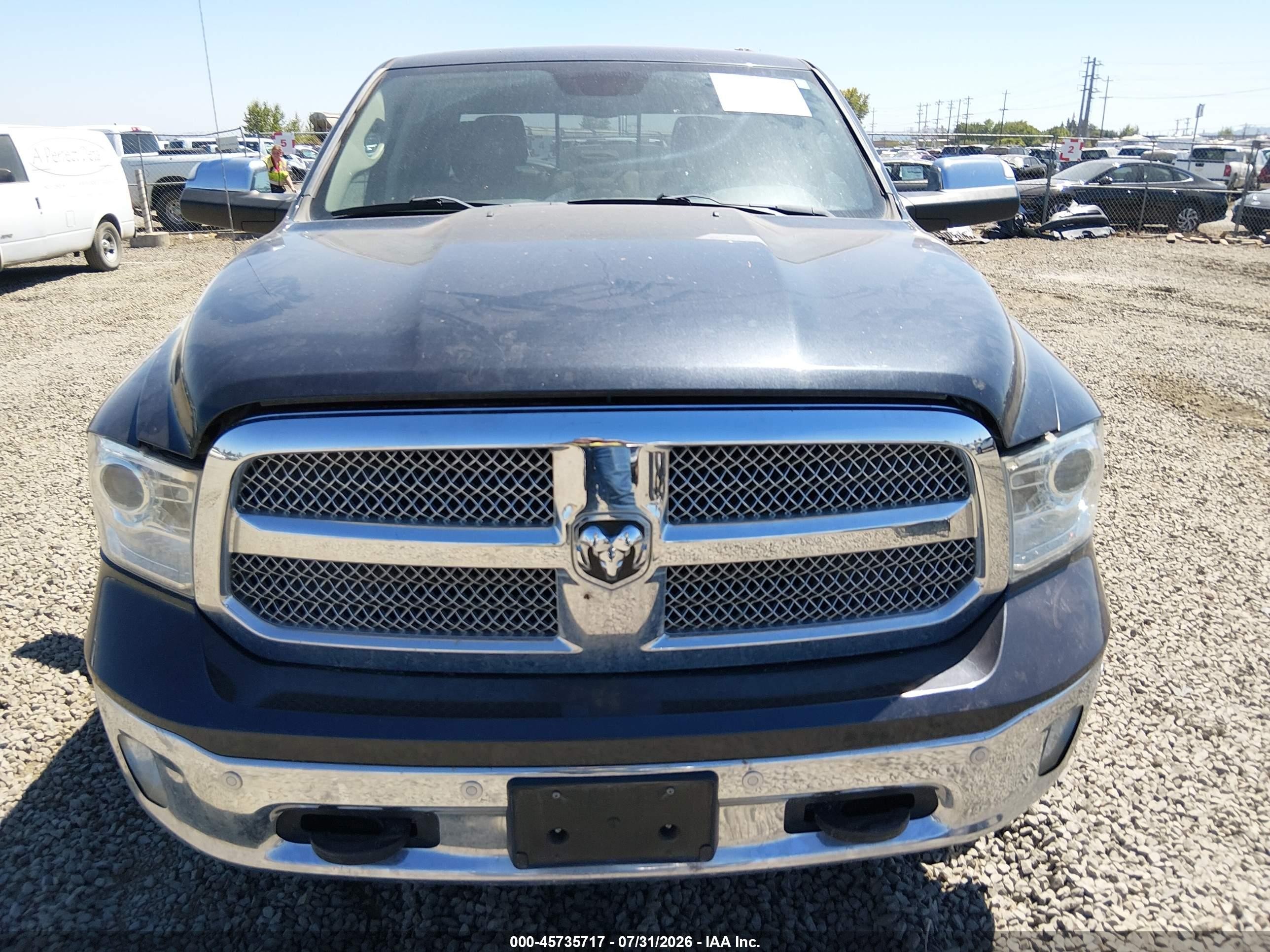 2015 Ram 1500 Longhorn Серый vin: 1C6RR7PM7FS515936