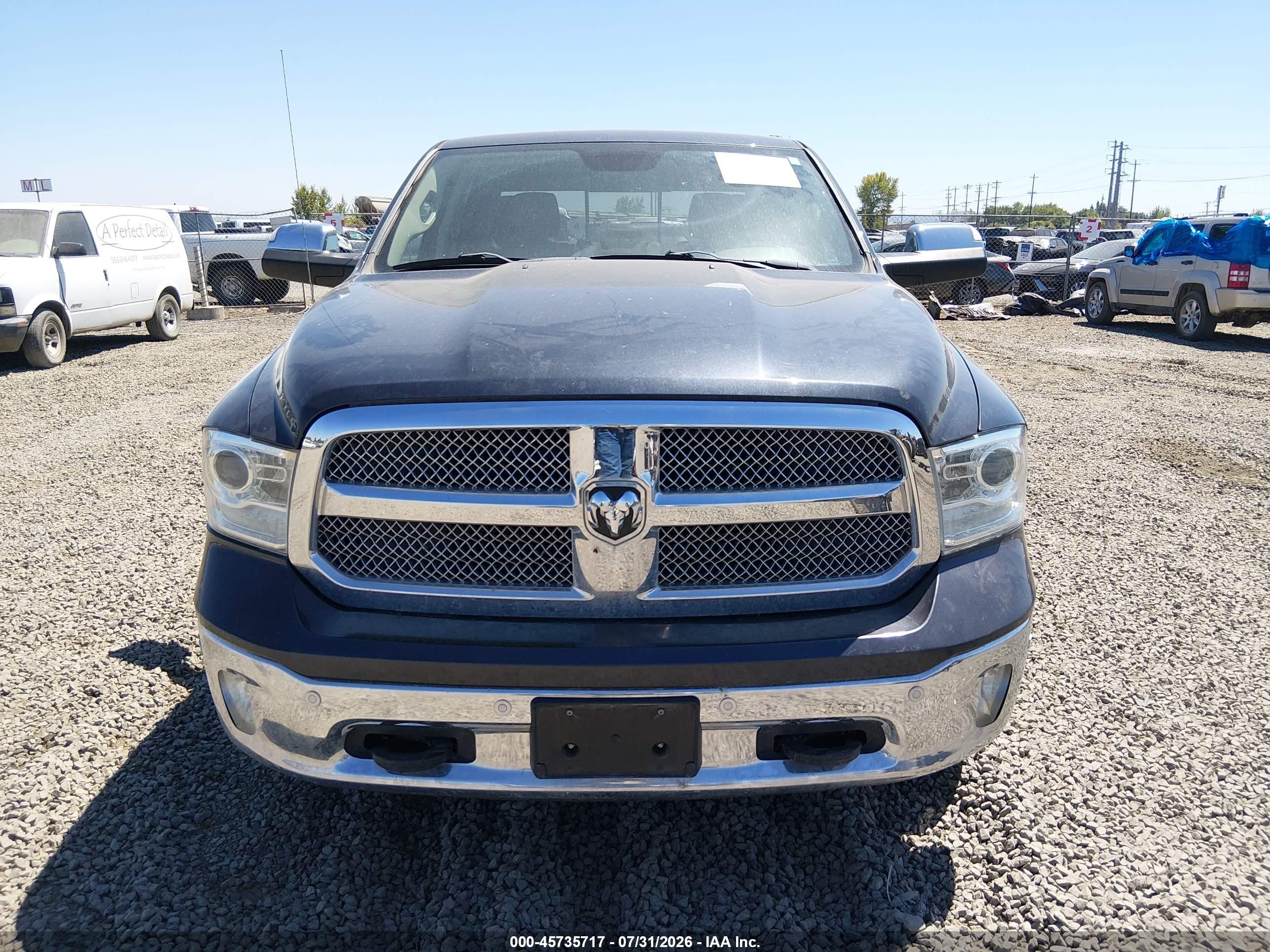 2015 Ram 1500 Longhorn Серый vin: 1C6RR7PM7FS515936