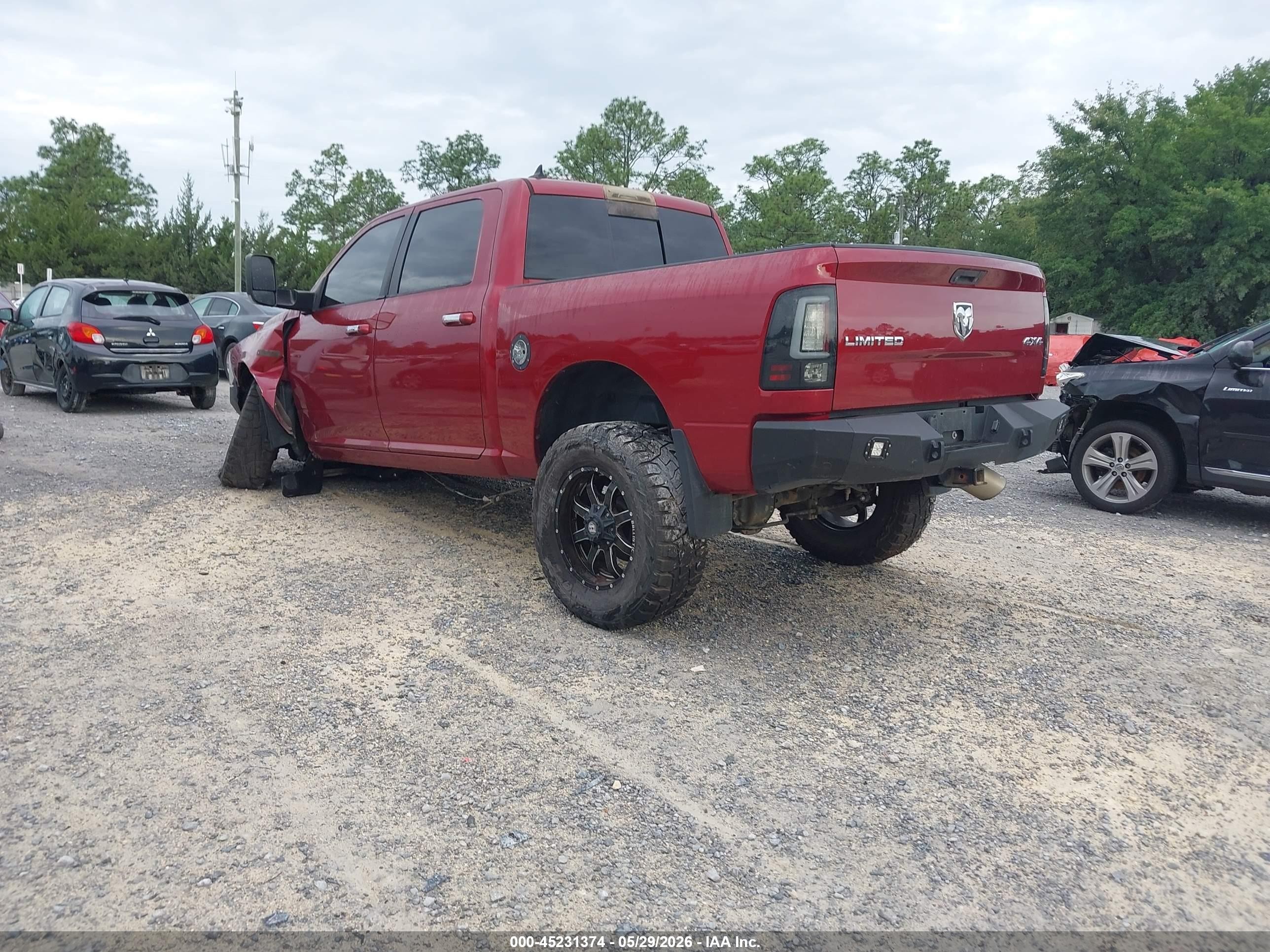 2014 Ram 1500 Longhorn Limited Red vin: 1C6RR7PM8ES370923