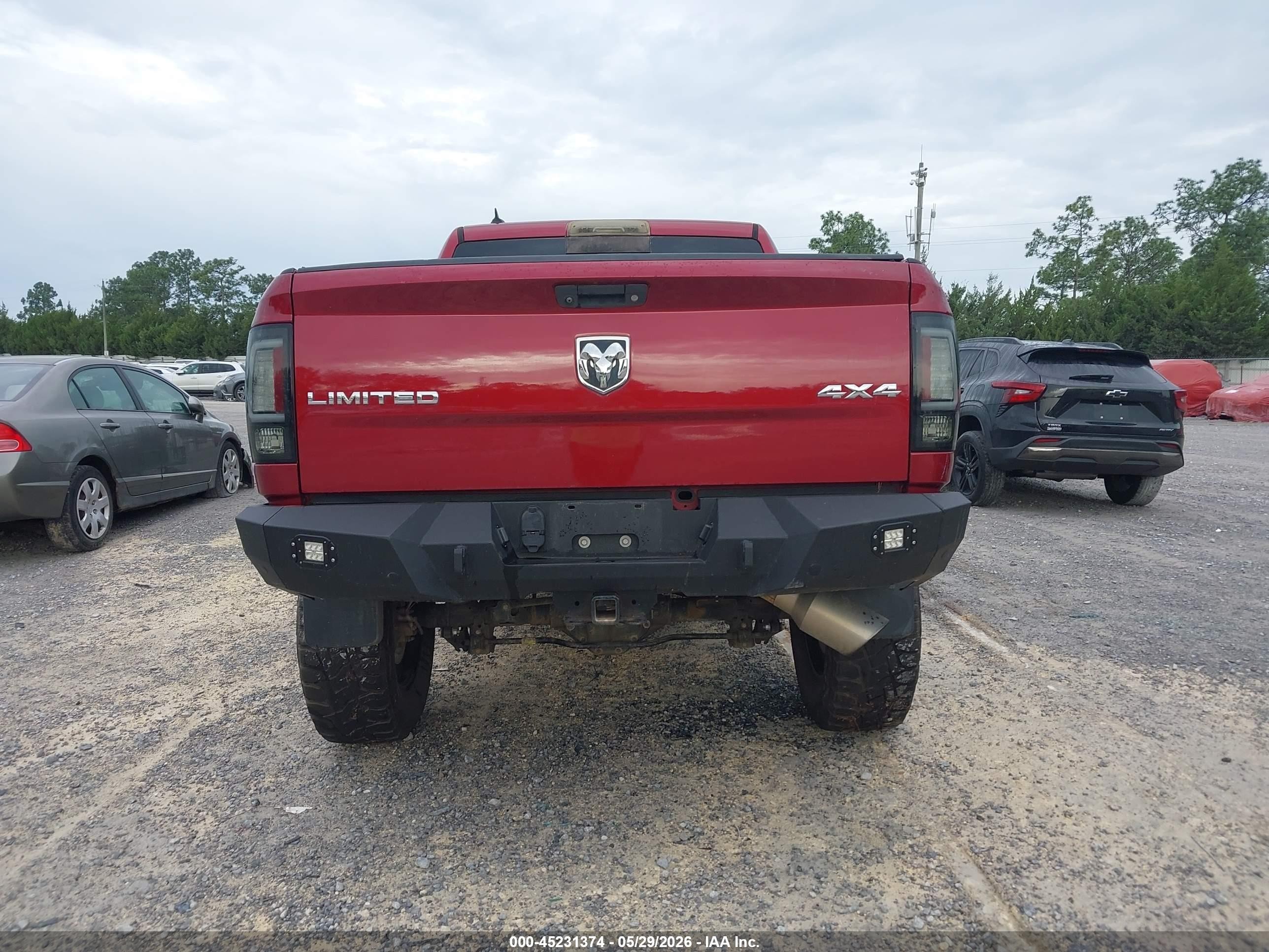 2014 Ram 1500 Longhorn Limited Red vin: 1C6RR7PM8ES370923