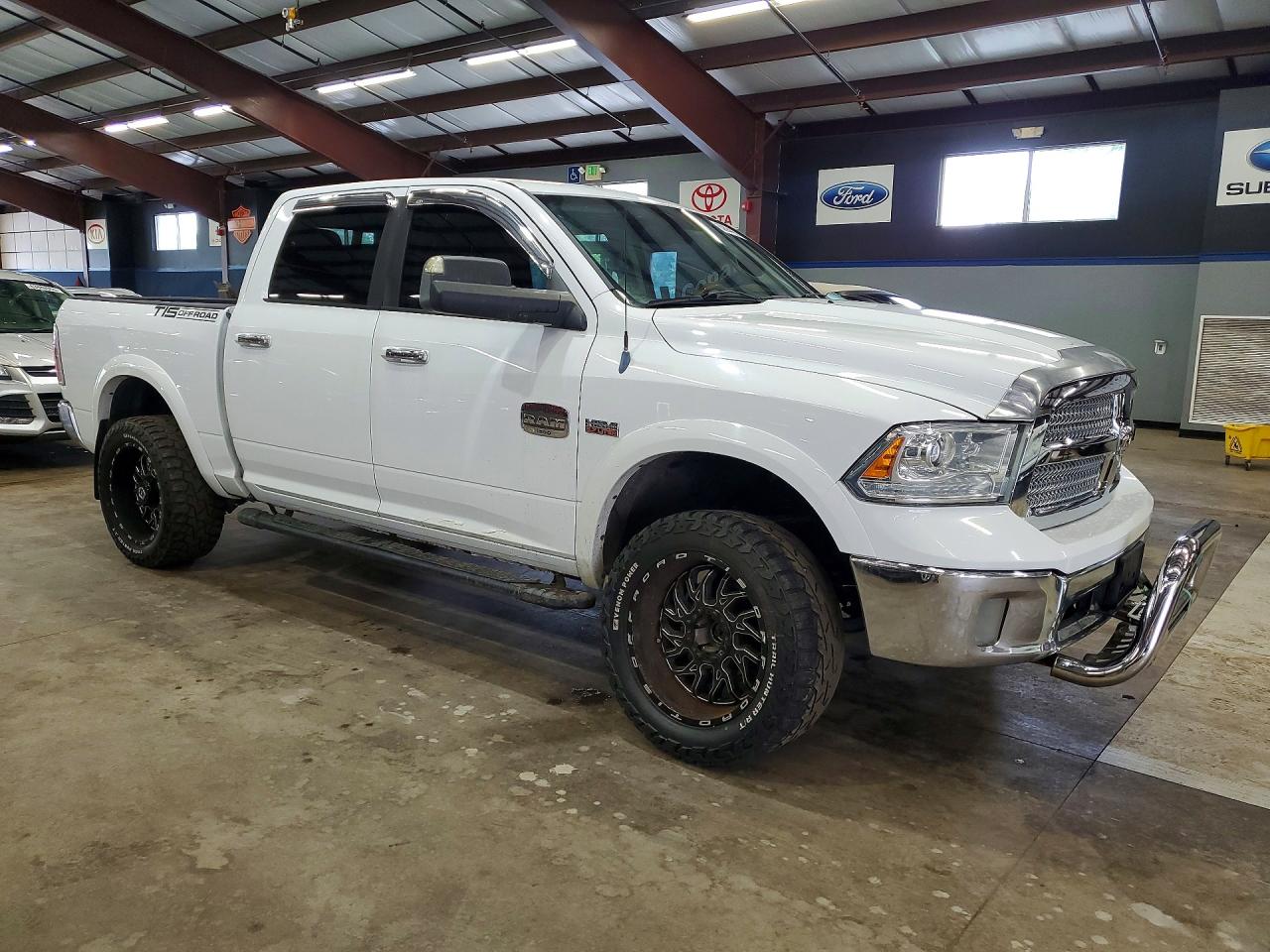 2013 Ram 1500 Longhorn White vin: 1C6RR7PT0DS722088