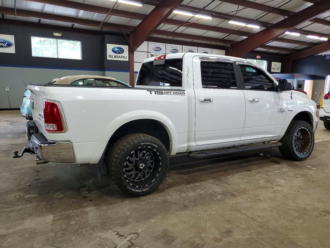 2013 Ram 1500 Longhorn White vin: 1C6RR7PT0DS722088