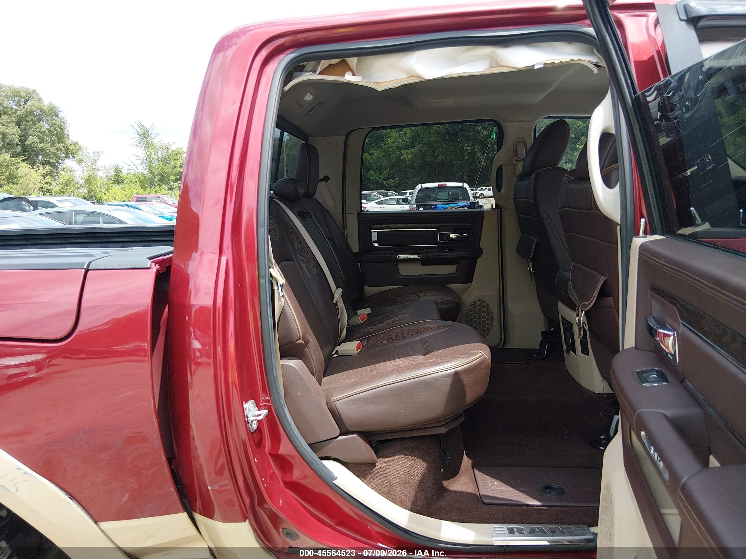 2014 Ram 1500 Longhorn Red vin: 1C6RR7PT0ES165376