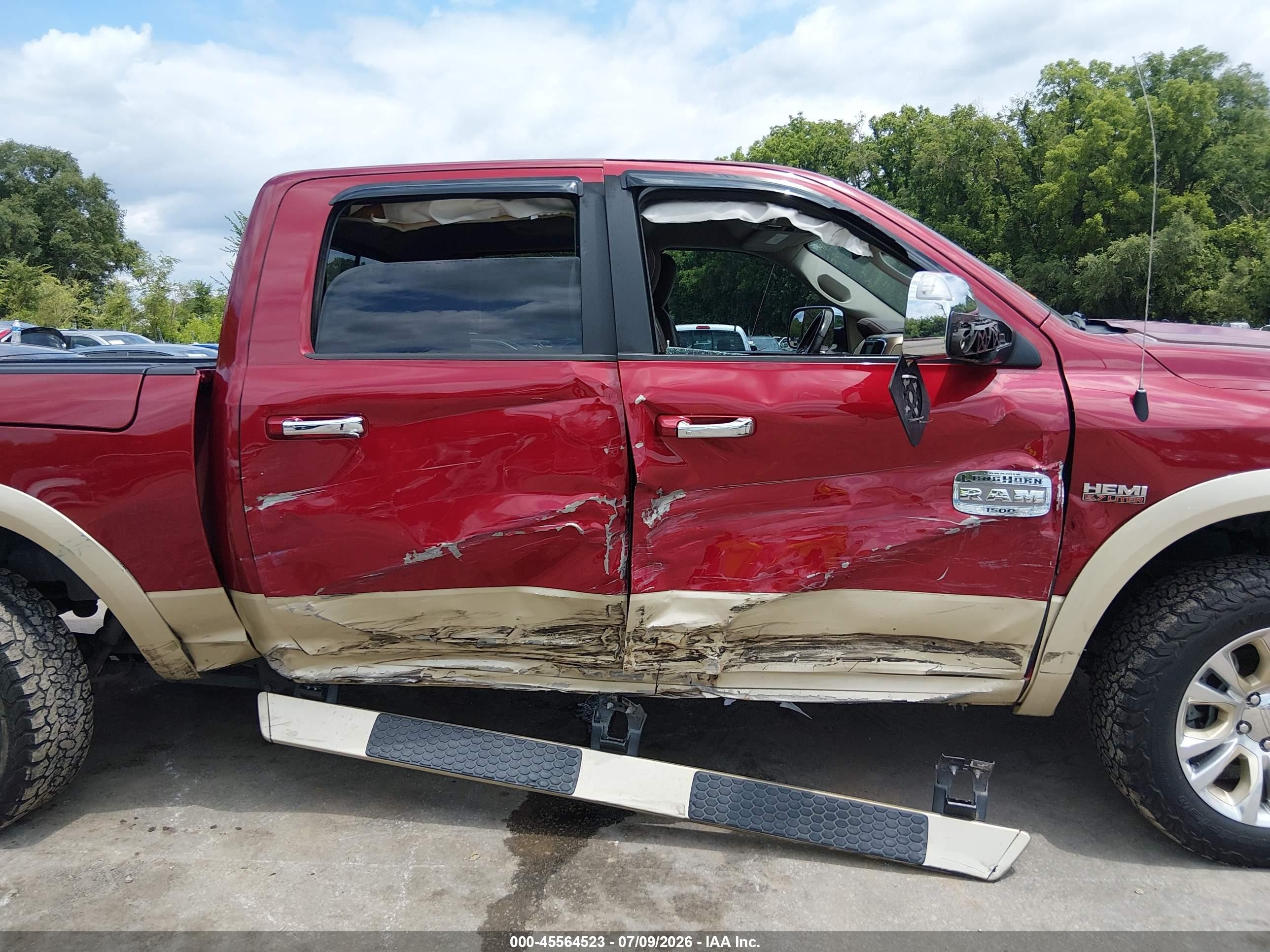 2014 Ram 1500 Longhorn Red vin: 1C6RR7PT0ES165376